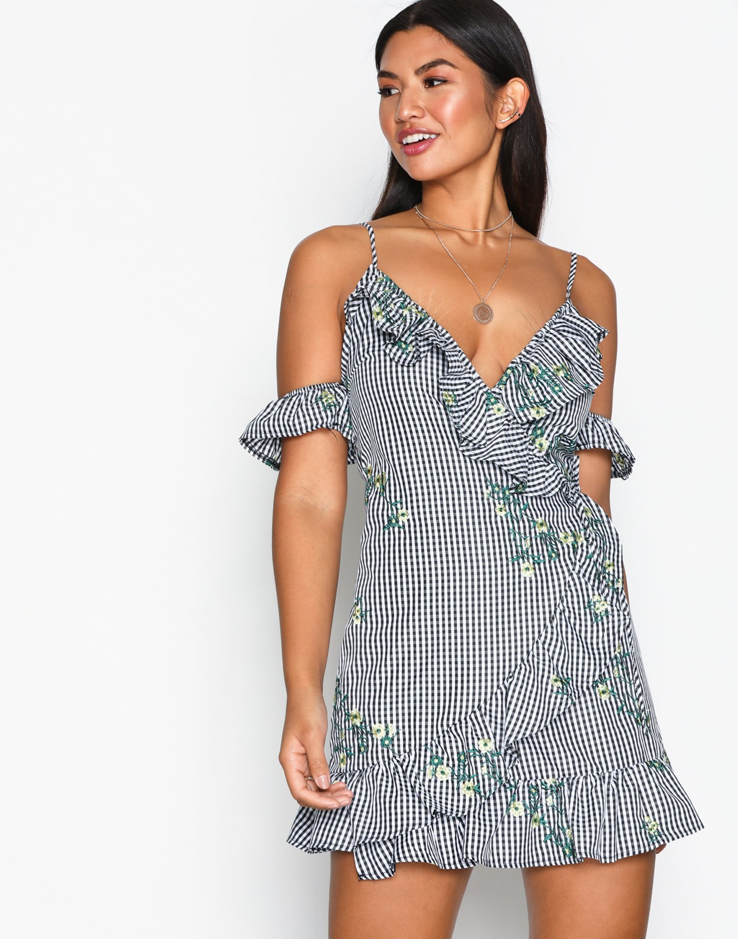 Floral Embroidered Tea Dress