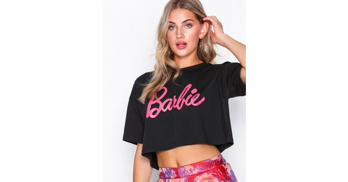 Buy Missguided Barbie Crop T shirt Black Nelly