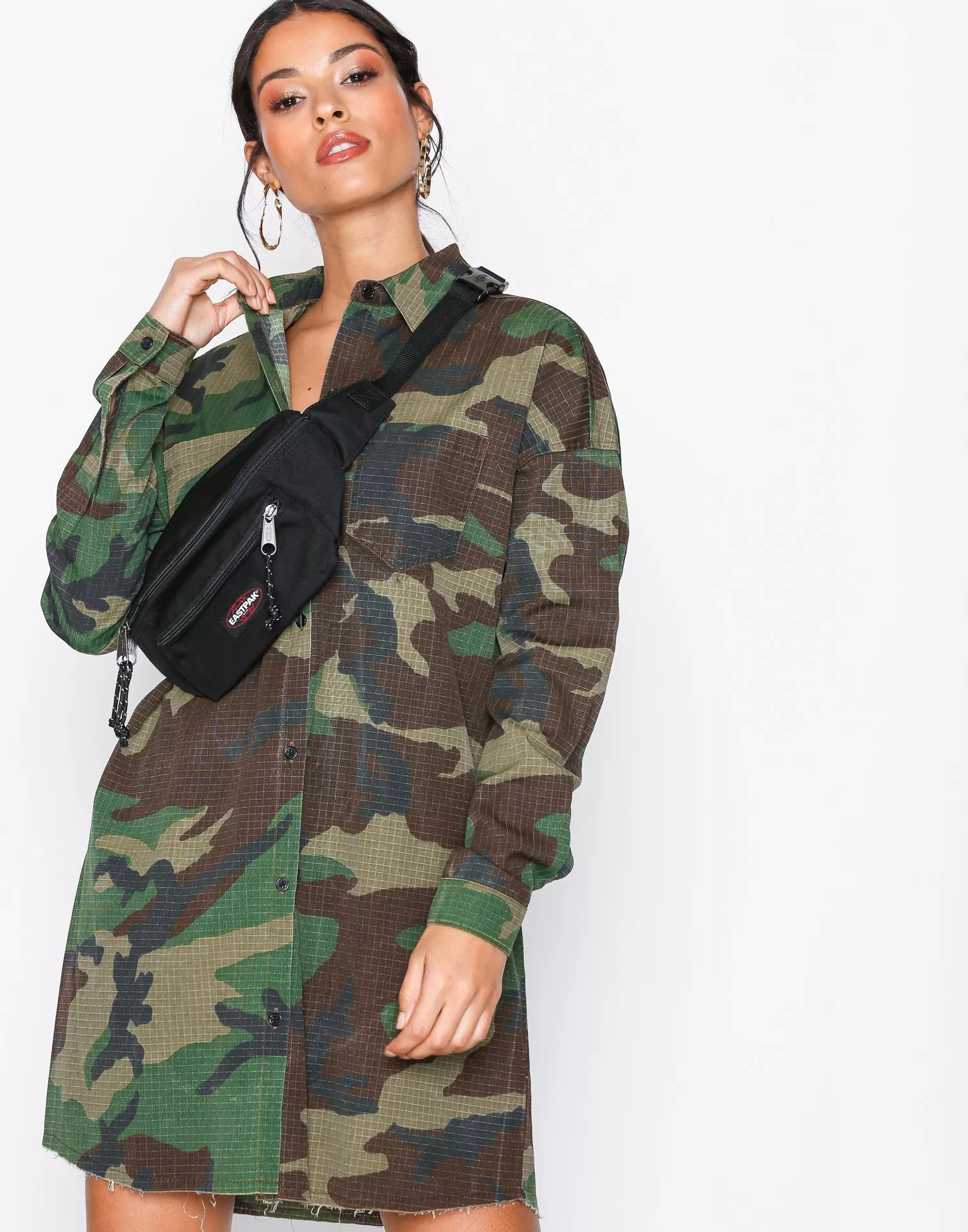 Missguided camo shop shirt dress