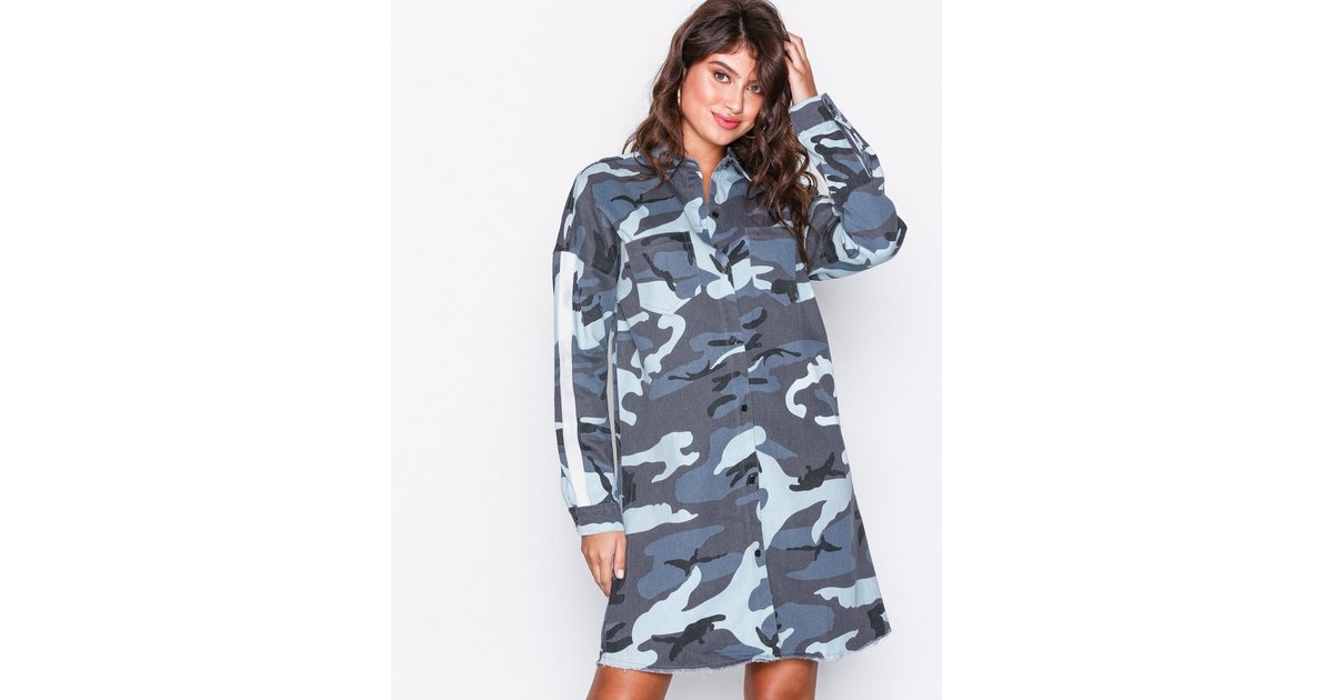 Missguided camo store shirt dress