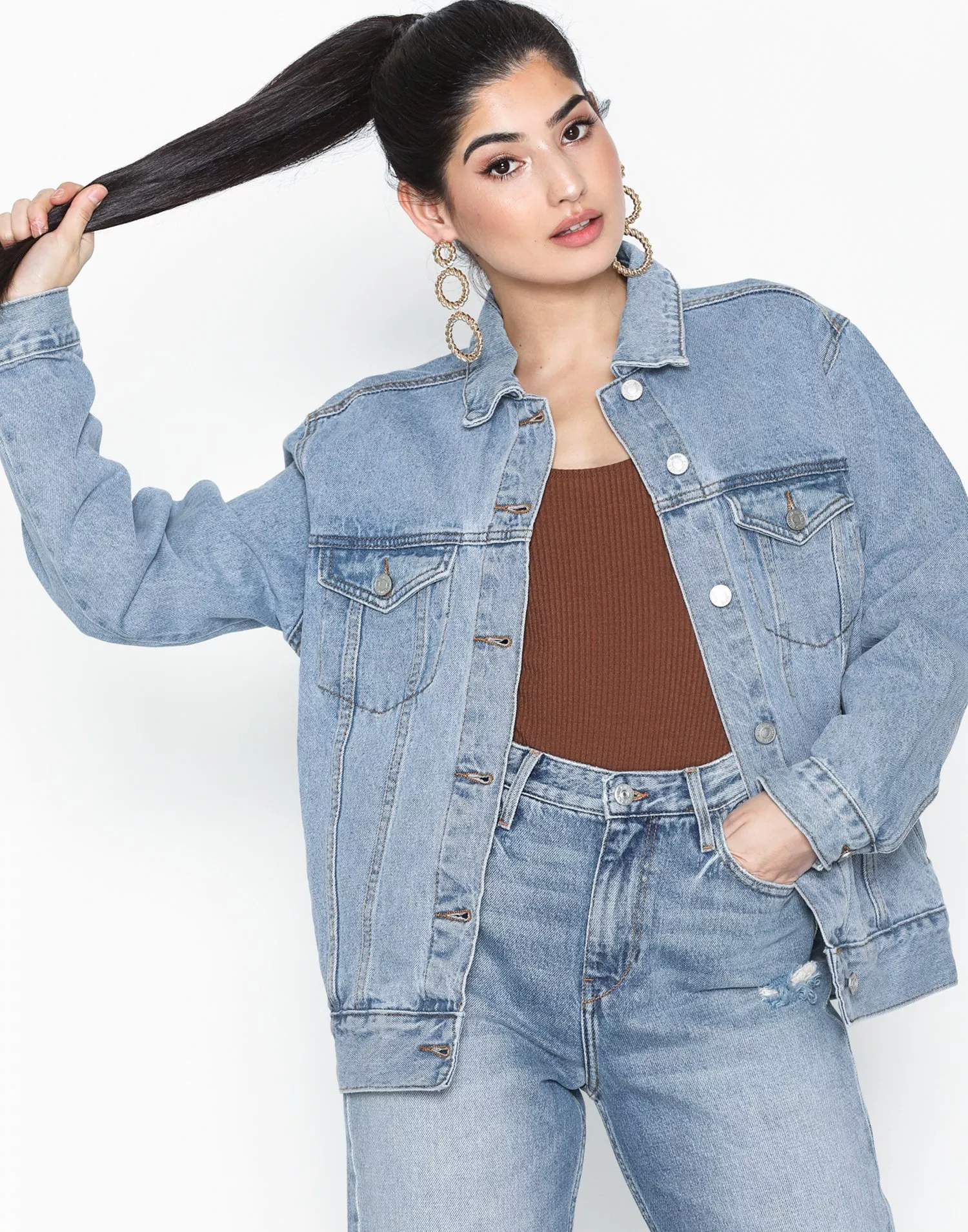 Missguided oversized hotsell denim jacket review