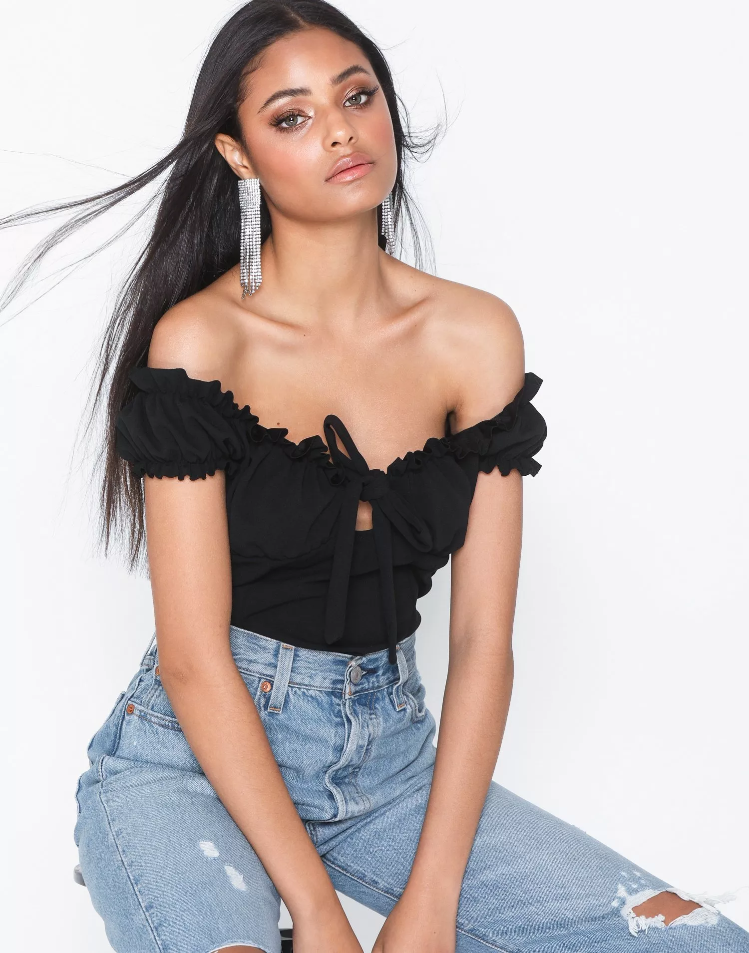 Missguided tie deals front top