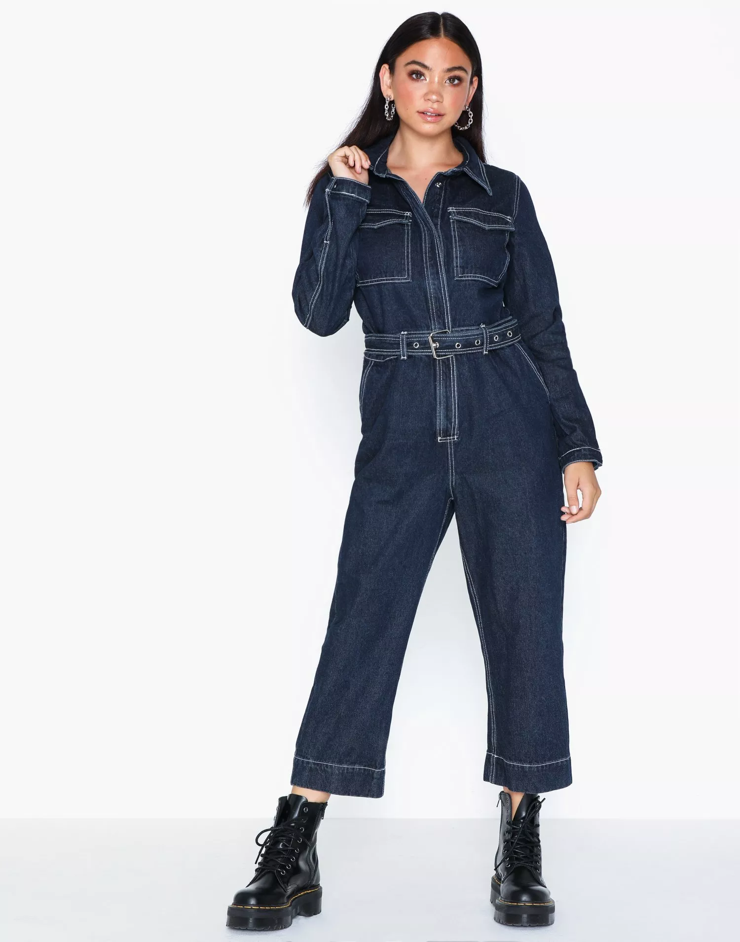 JXIZZY LS DENIM JUMPSUIT EX DNM