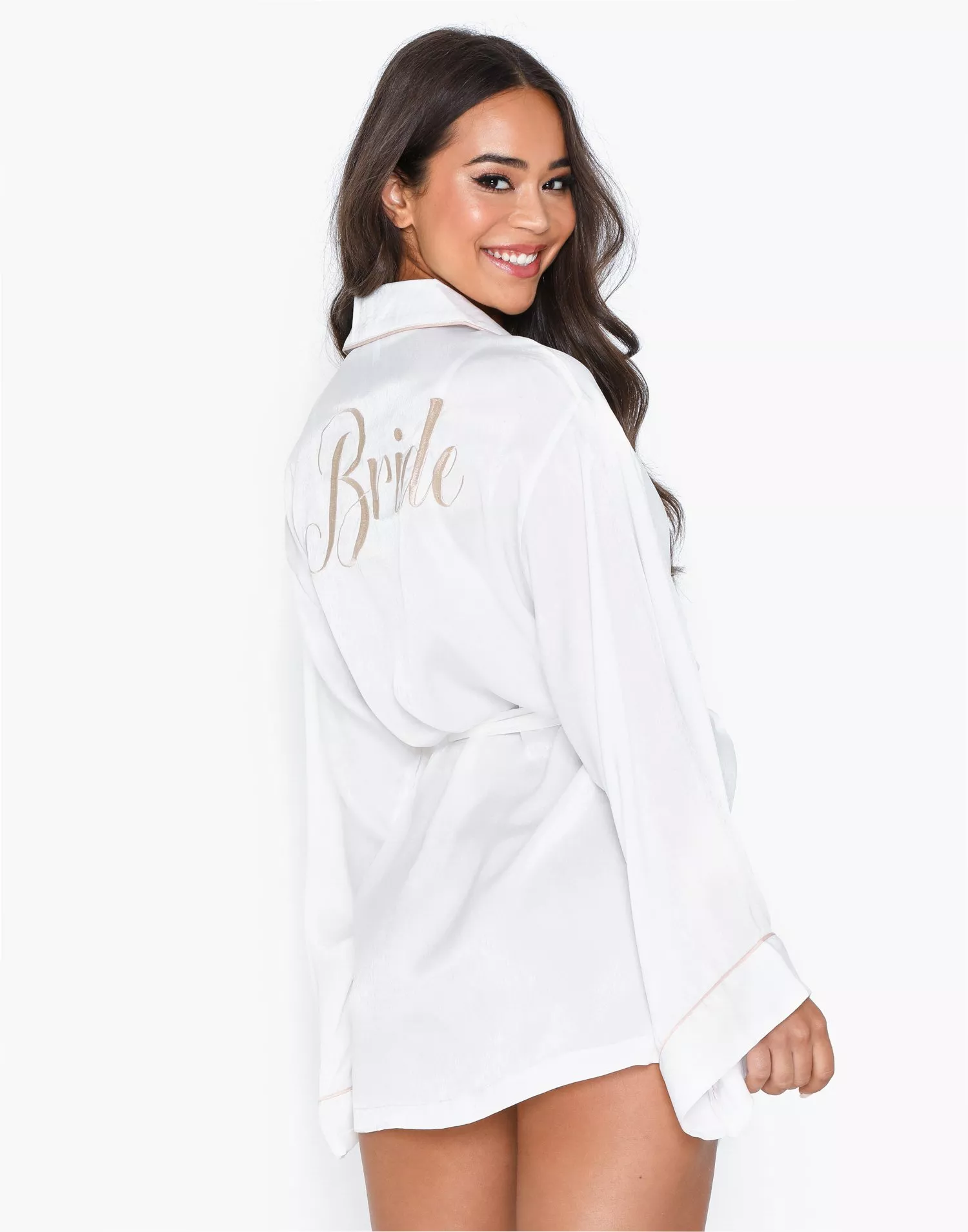 Buy Missguided Embroidery Bride Rob - White | Nelly.com