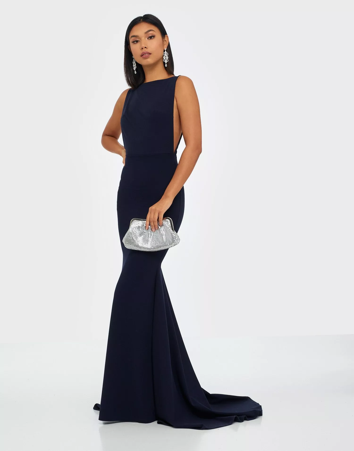 Missguided 2025 bridesmaid navy