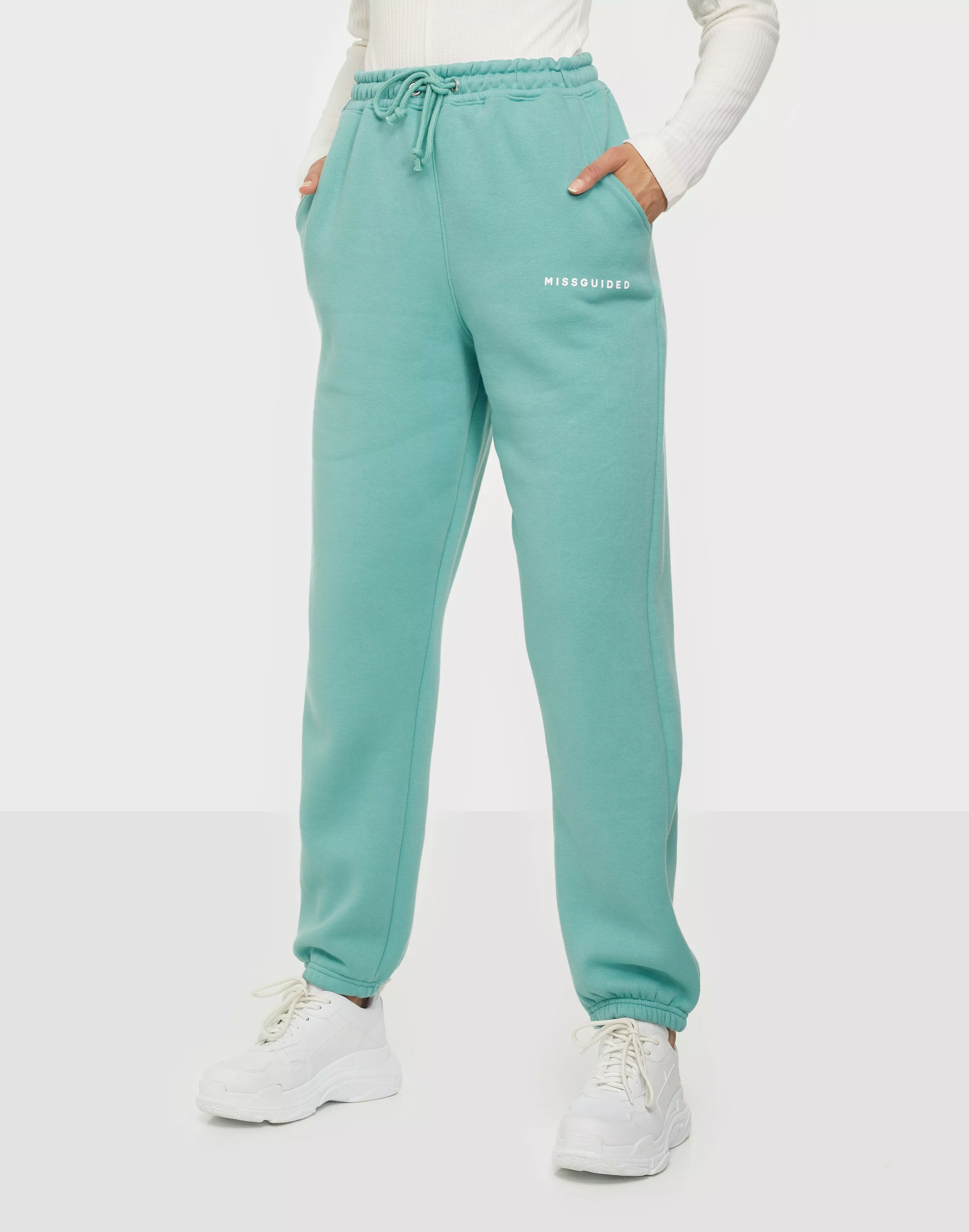 Missguided teal joggers new arrivals