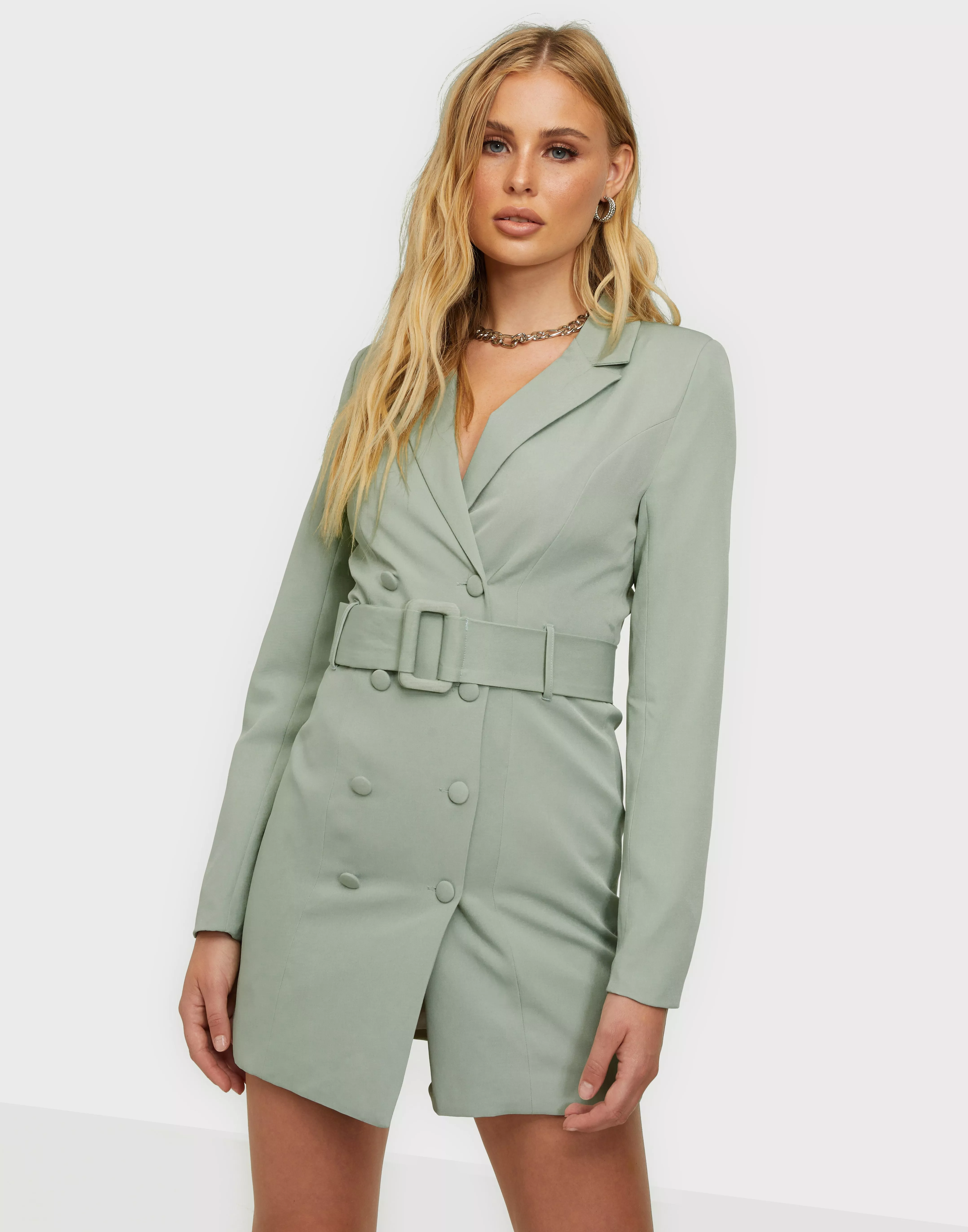 Missguided belted hotsell blazer dress