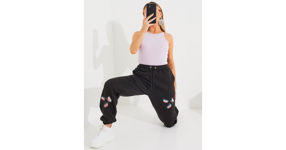 Butterfly shop joggers missguided