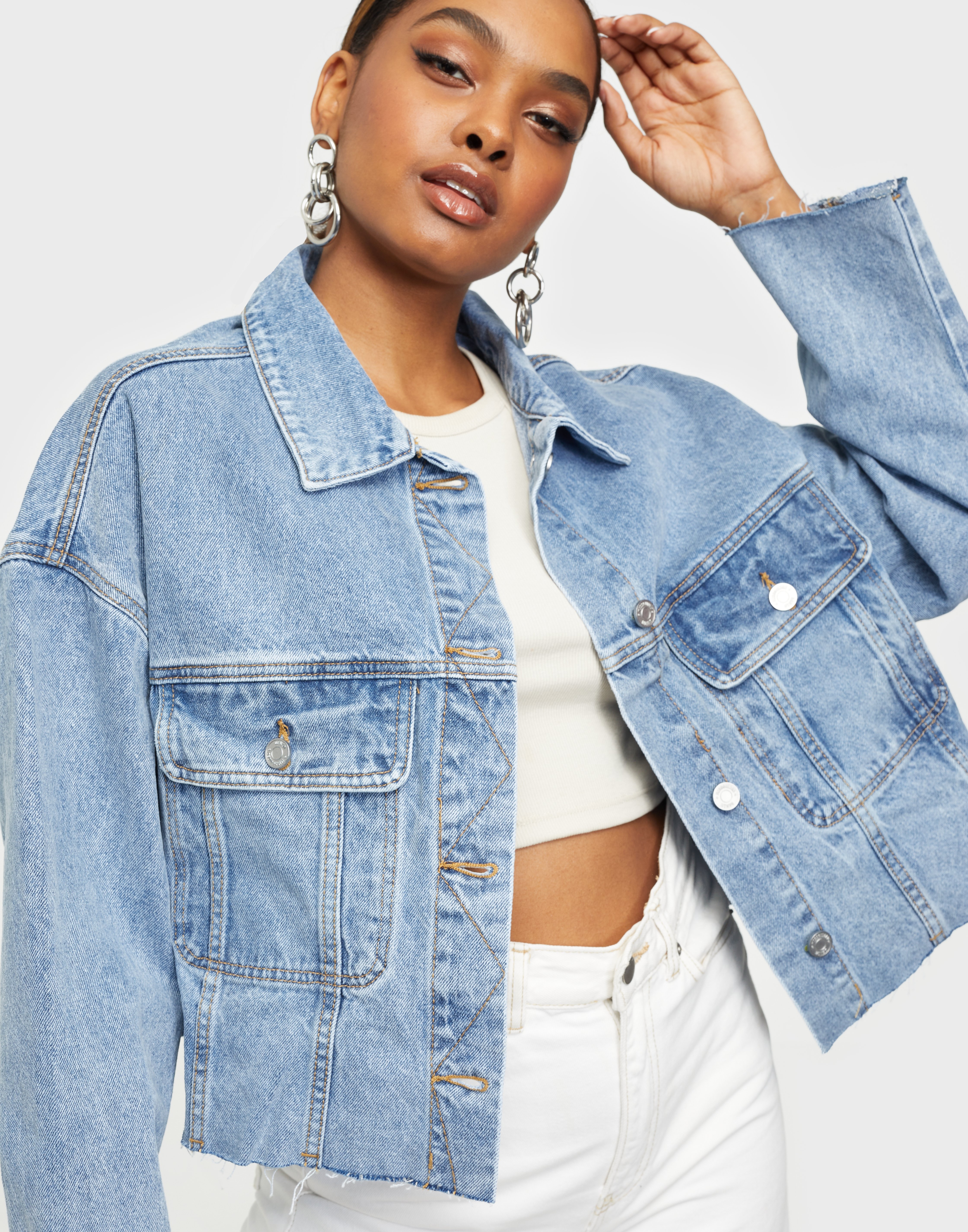 missguided blue denim jacket