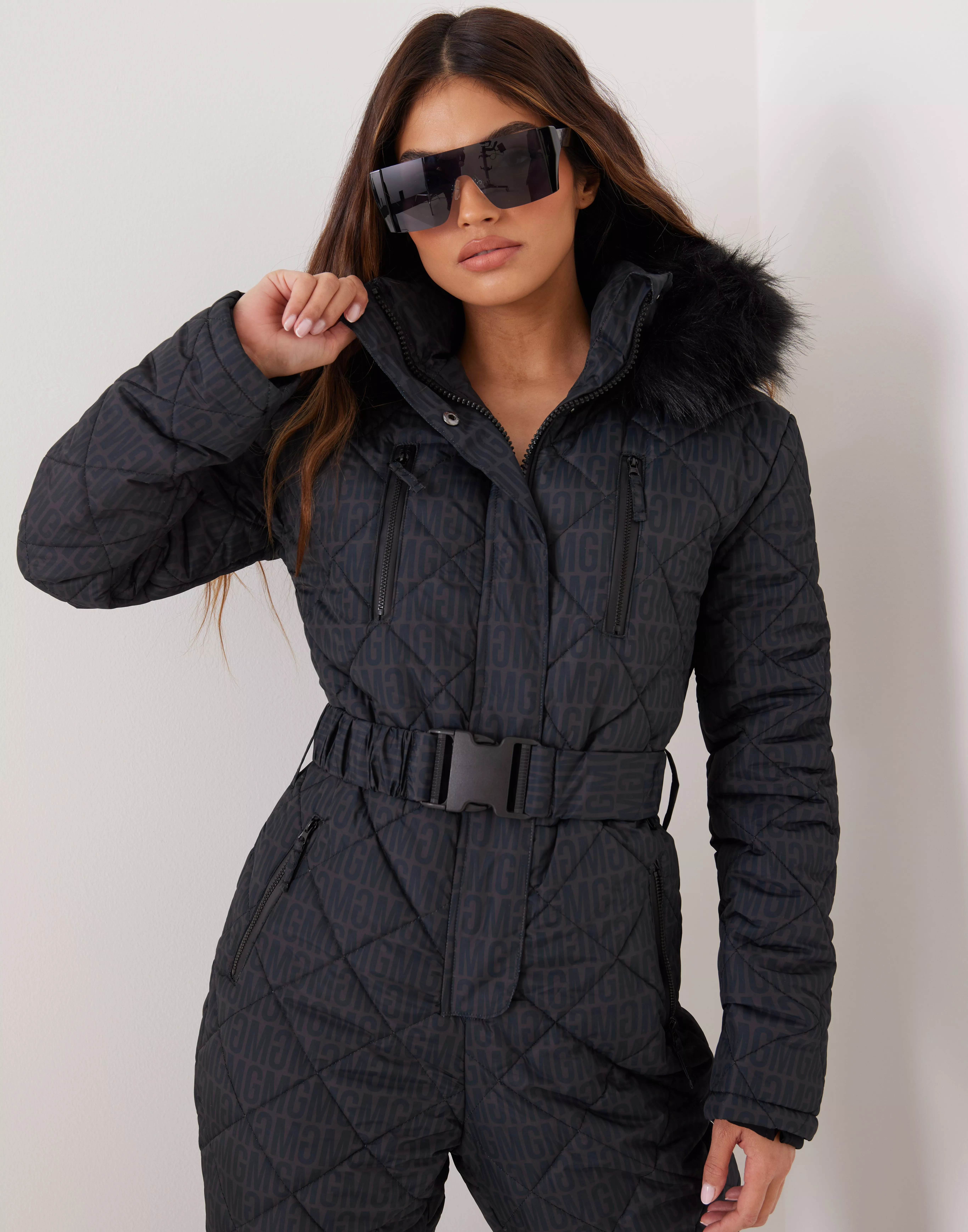 Buy Missguided PRINTED SNOW SUIT - Black