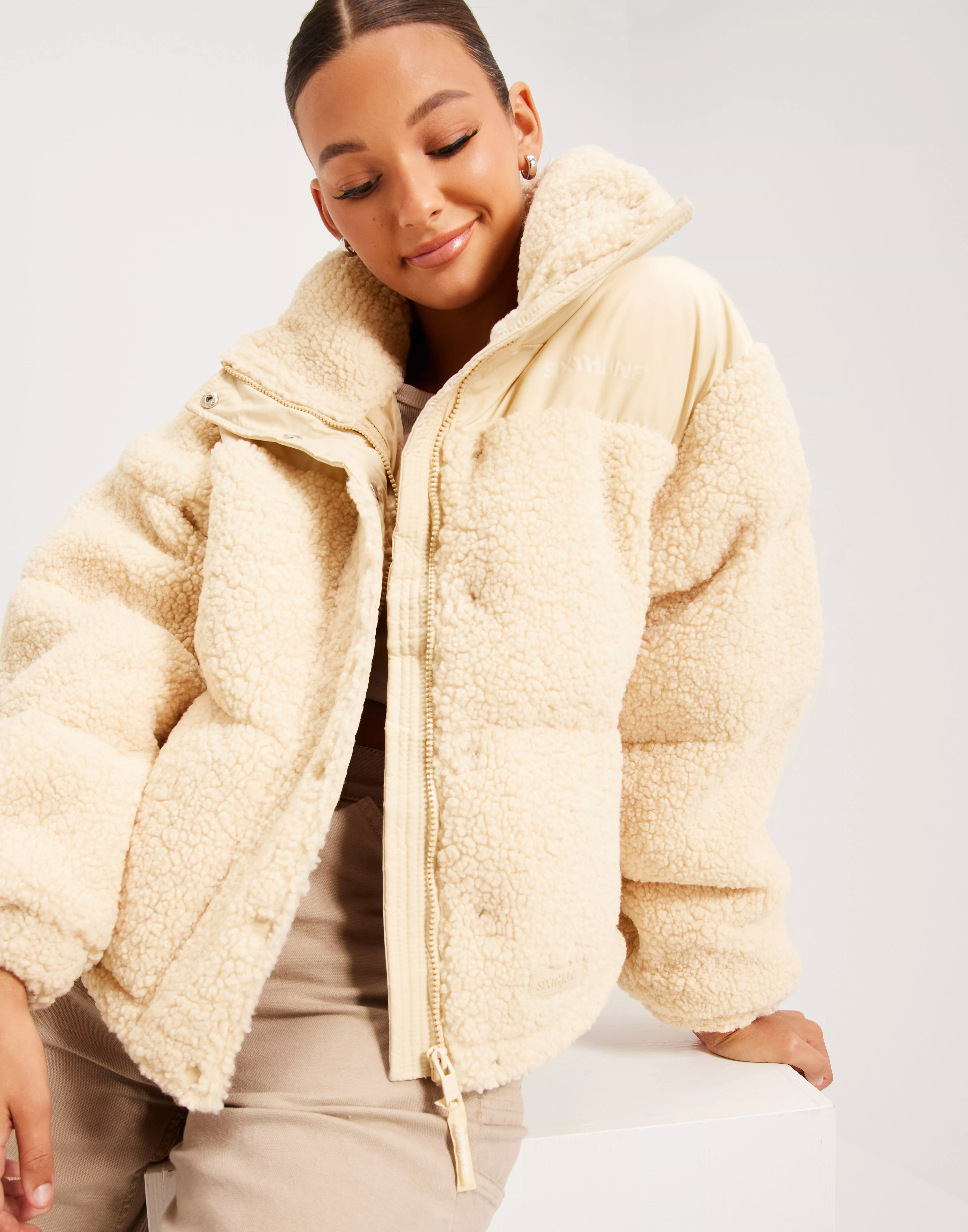 Puffer teddy outlet jacket