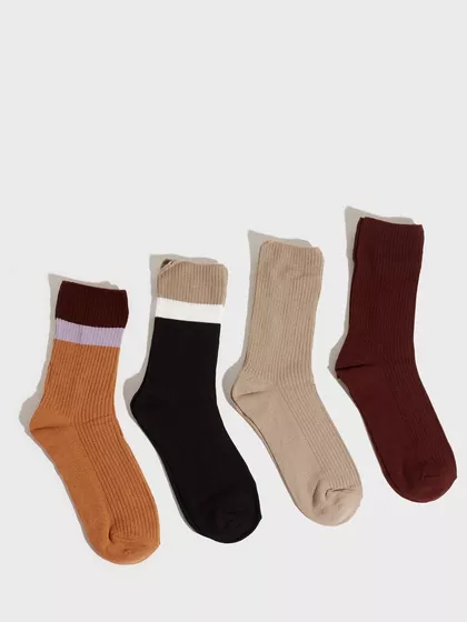 Sock 4 p Colour Stripe
