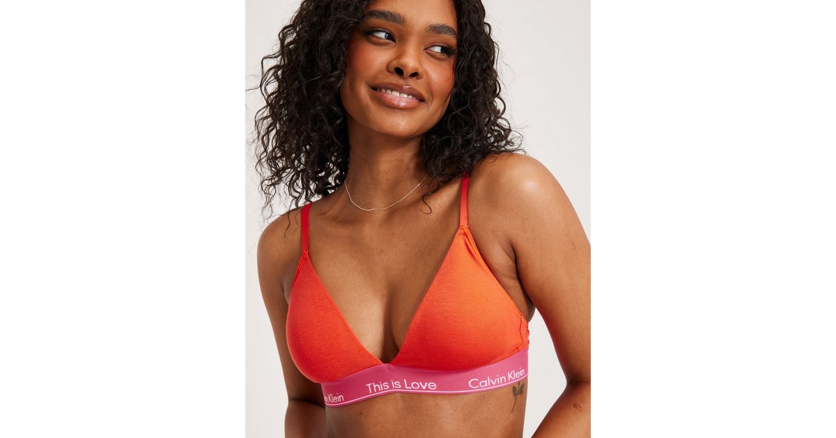 Calvin klein red outlet triangle bra