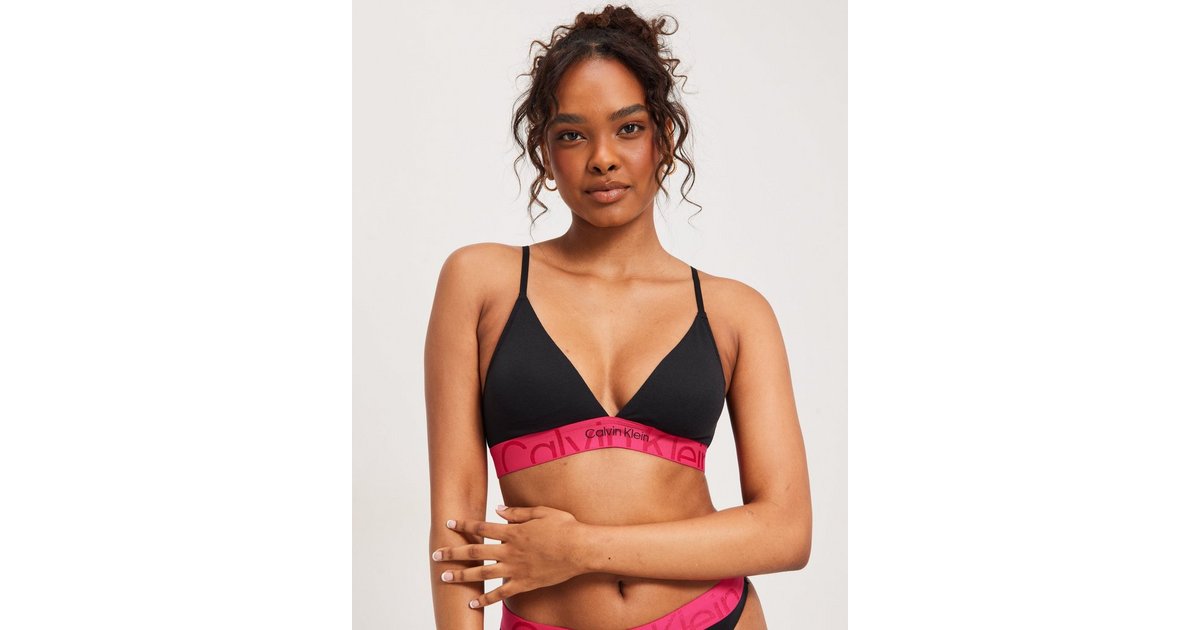 Calvin klein tonal deals logo mesh bralette