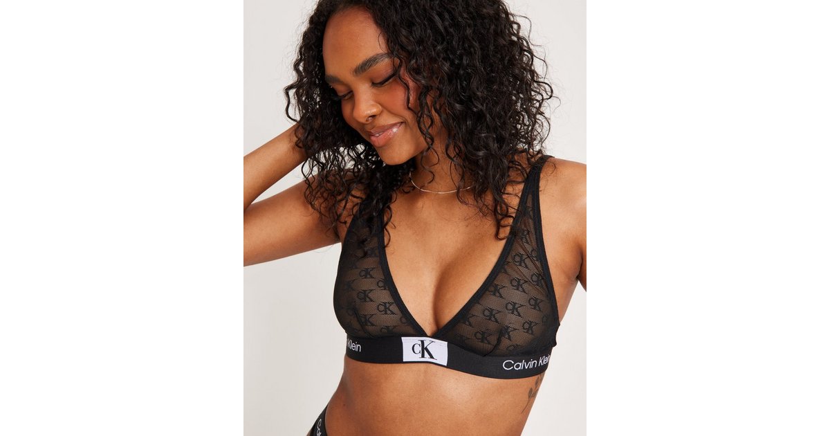 Fattal Beauty – Buy Calvin Klein Unlined Triangle Black Bralette in Lebanon