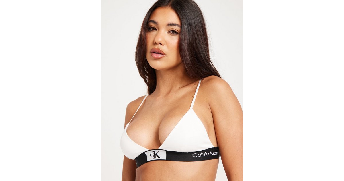 Calvin Klein Women's Unlined Bralette Soutiens Gorge –