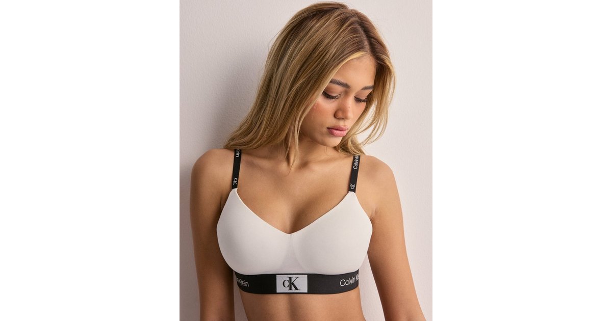 White calvin sale klein sports bra