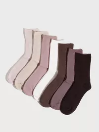 Sock 7 p Soft Colors Rib