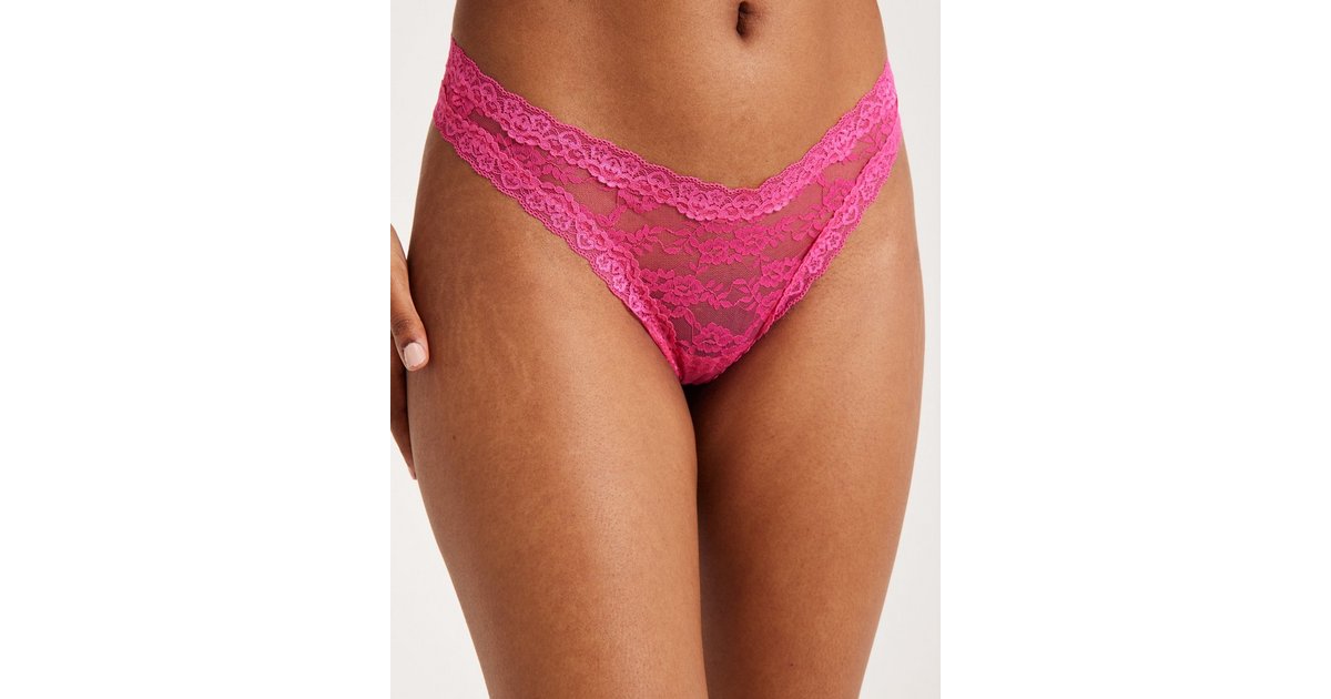 Buy Lindex Brief Dana Thong 3 Pack - Dark Pink