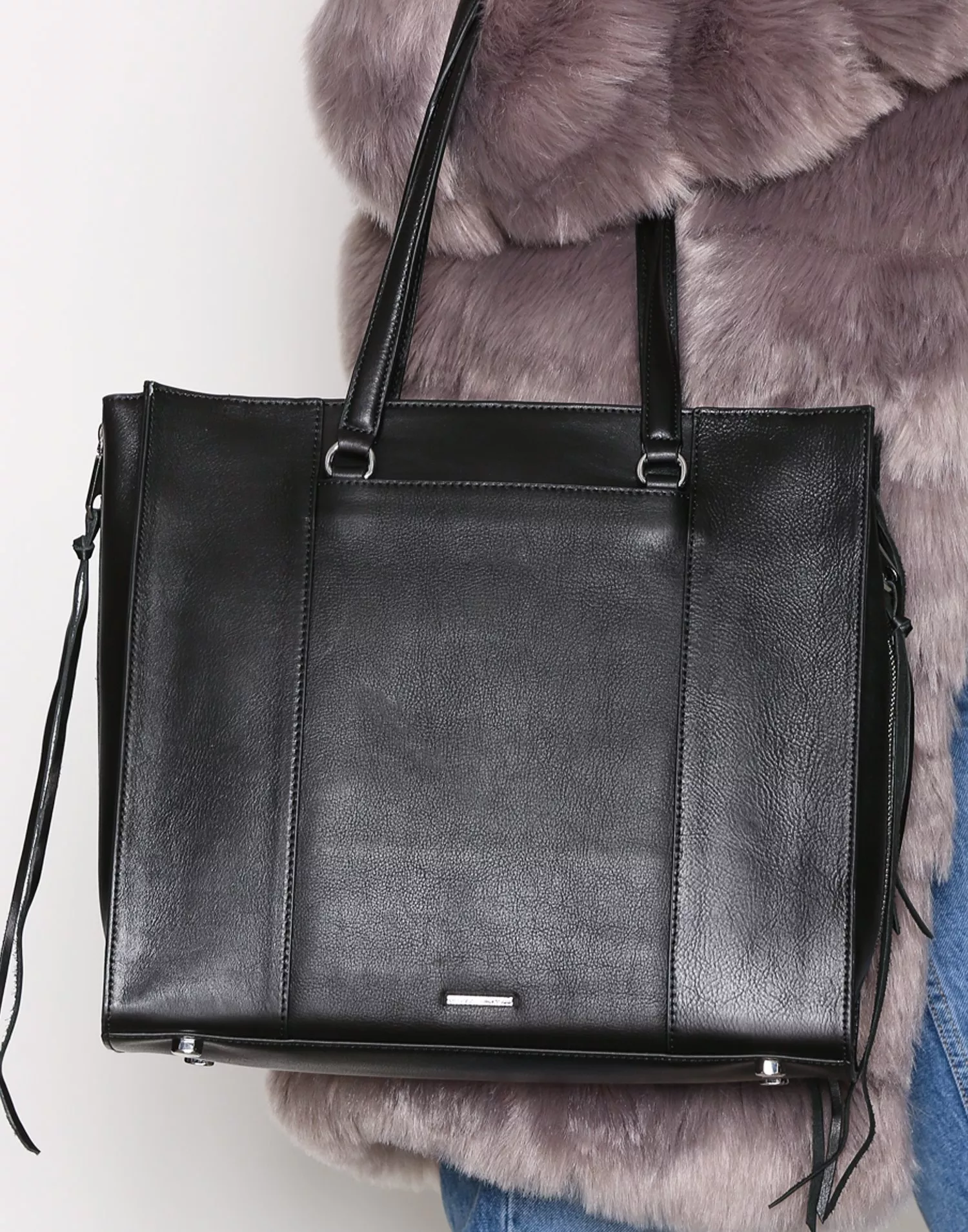 Rebecca minkoff side 2025 zip regan tote