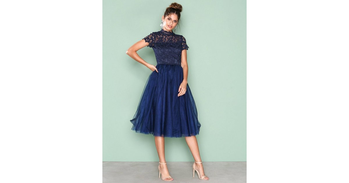 Buy Chi Chi London Devon Dress Navy Nelly