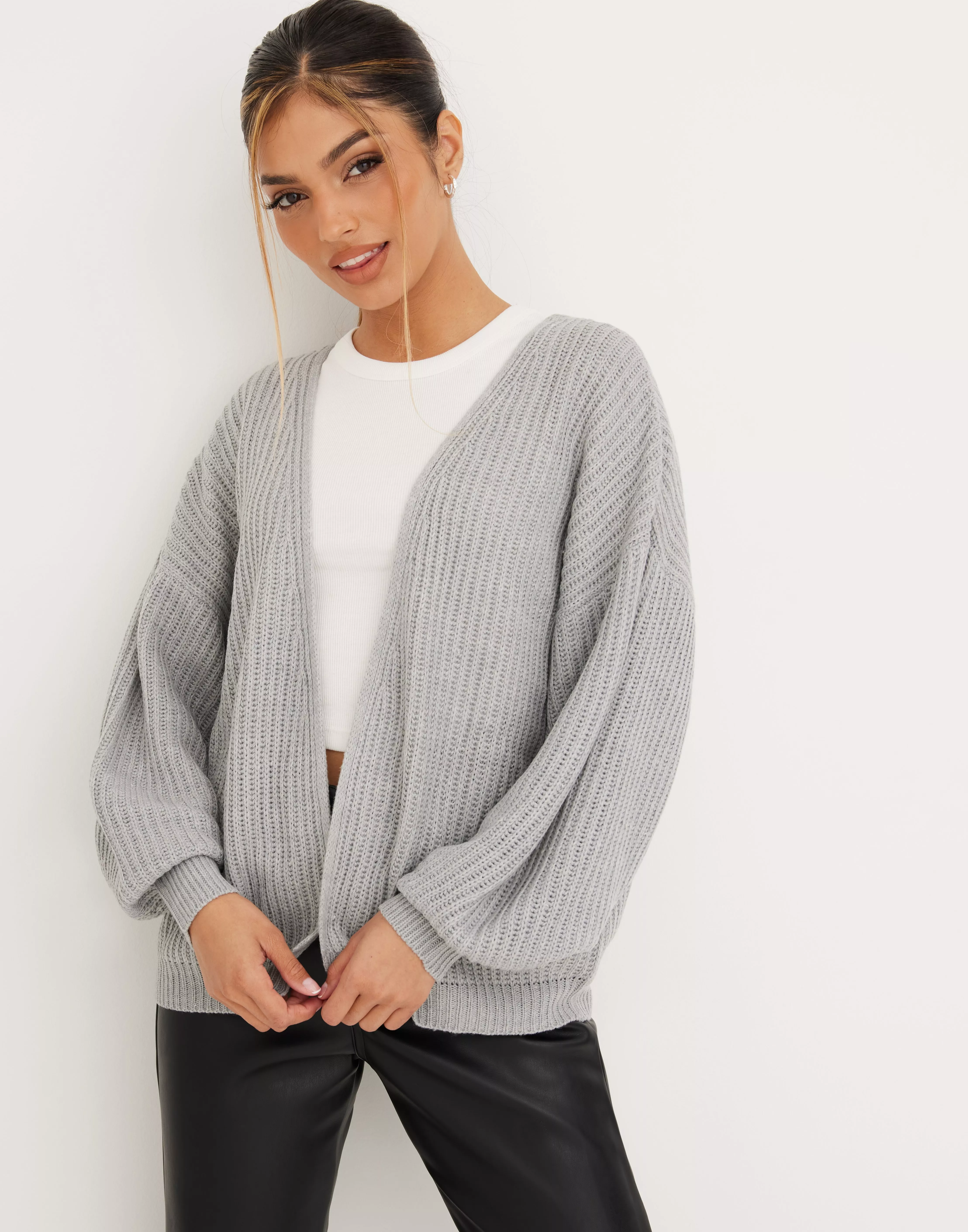 Buy Missguided RECYCLED BATWING CARDIGAN 5GG - Grey