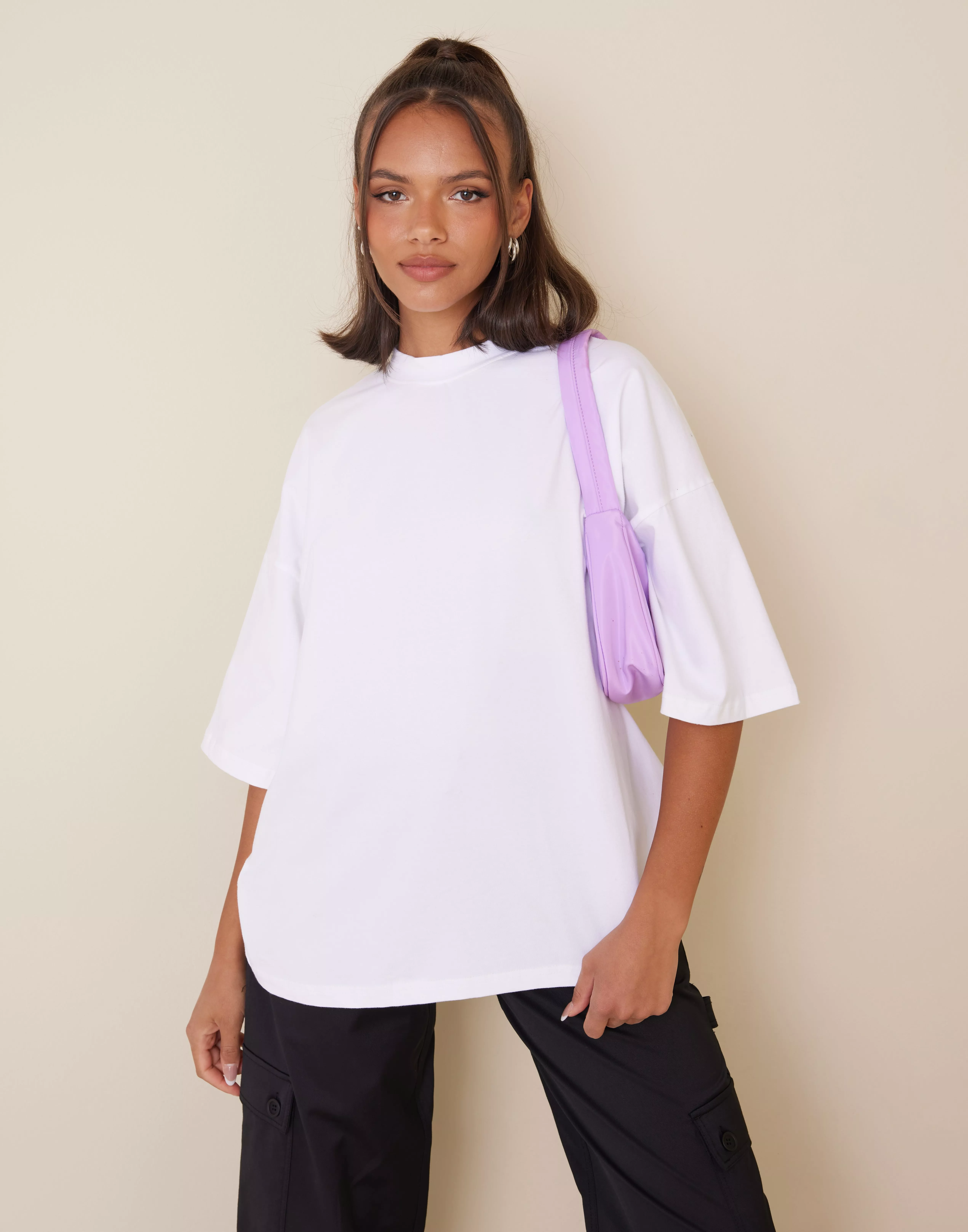 Drop Shoulder T-Shirt - White