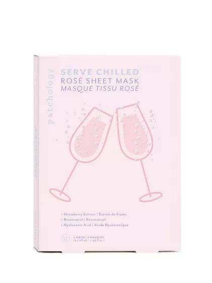 Serve Chilled Rosé sheet mask 4-pack