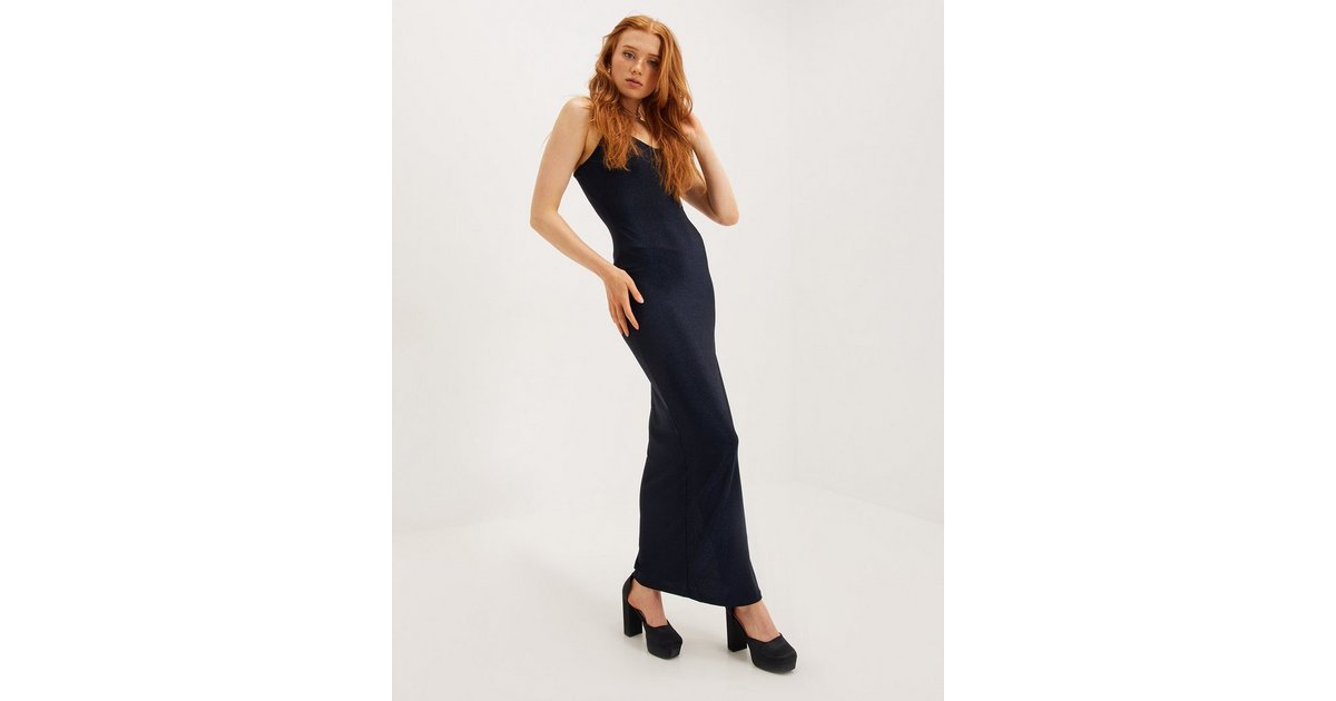 Lipsy cowl neck maxi dress in navy