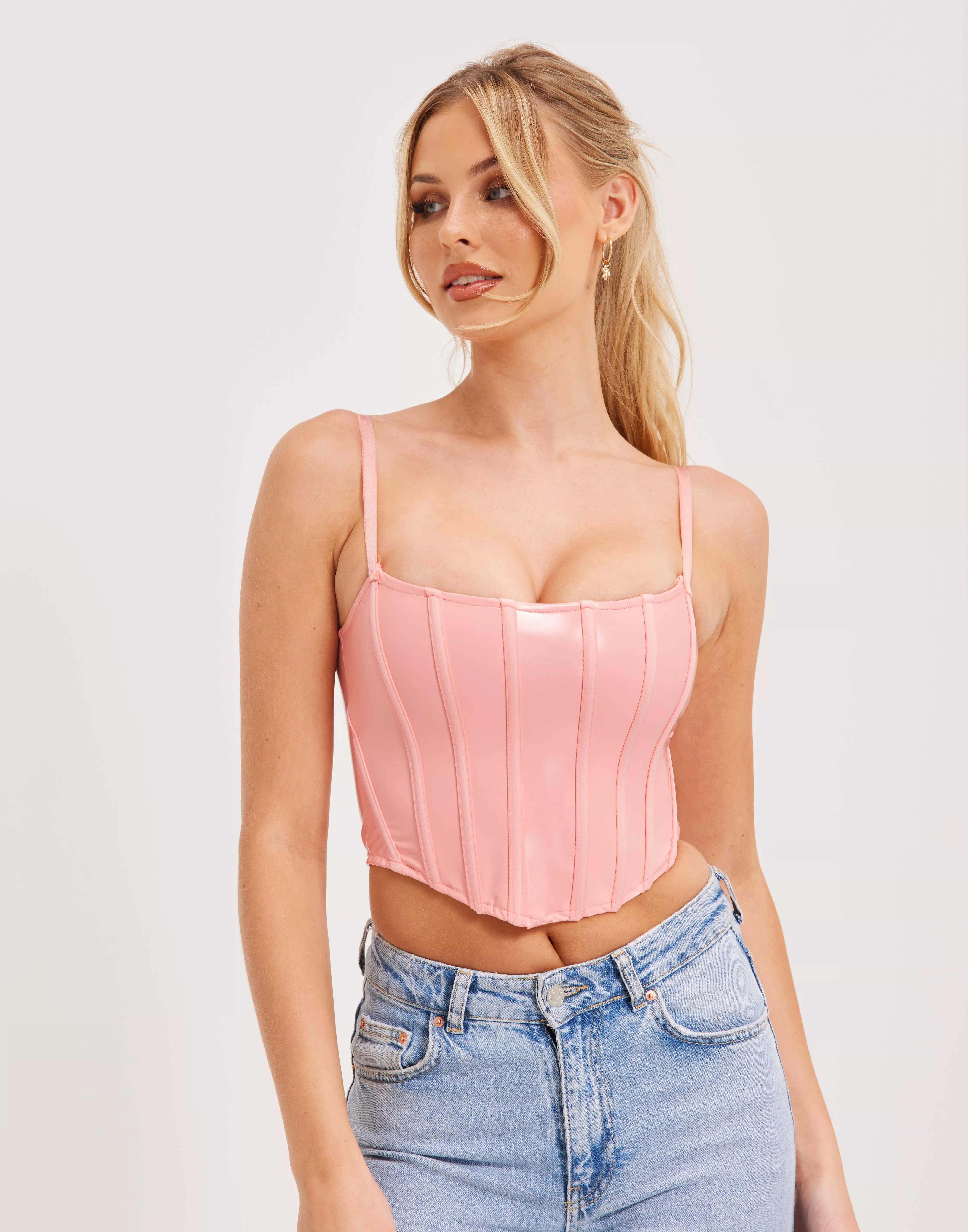 OW Collection Cotton Candy Corset Top in Pink