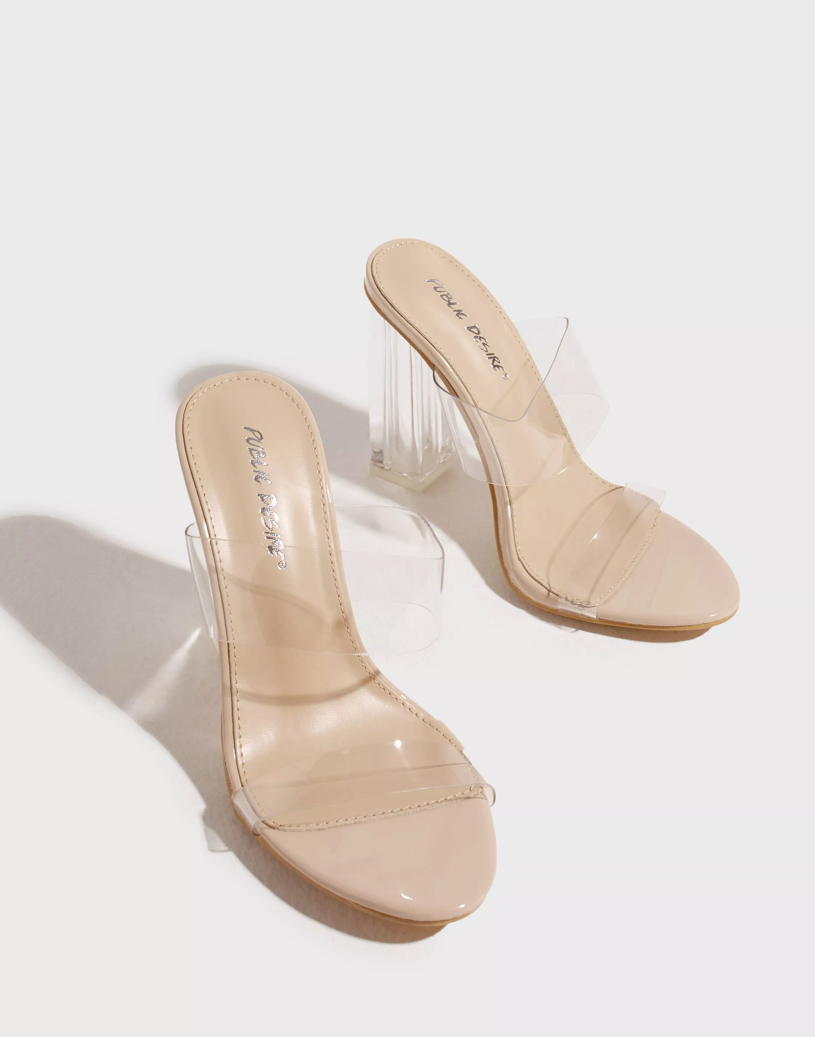 Public desire perspex on sale heels