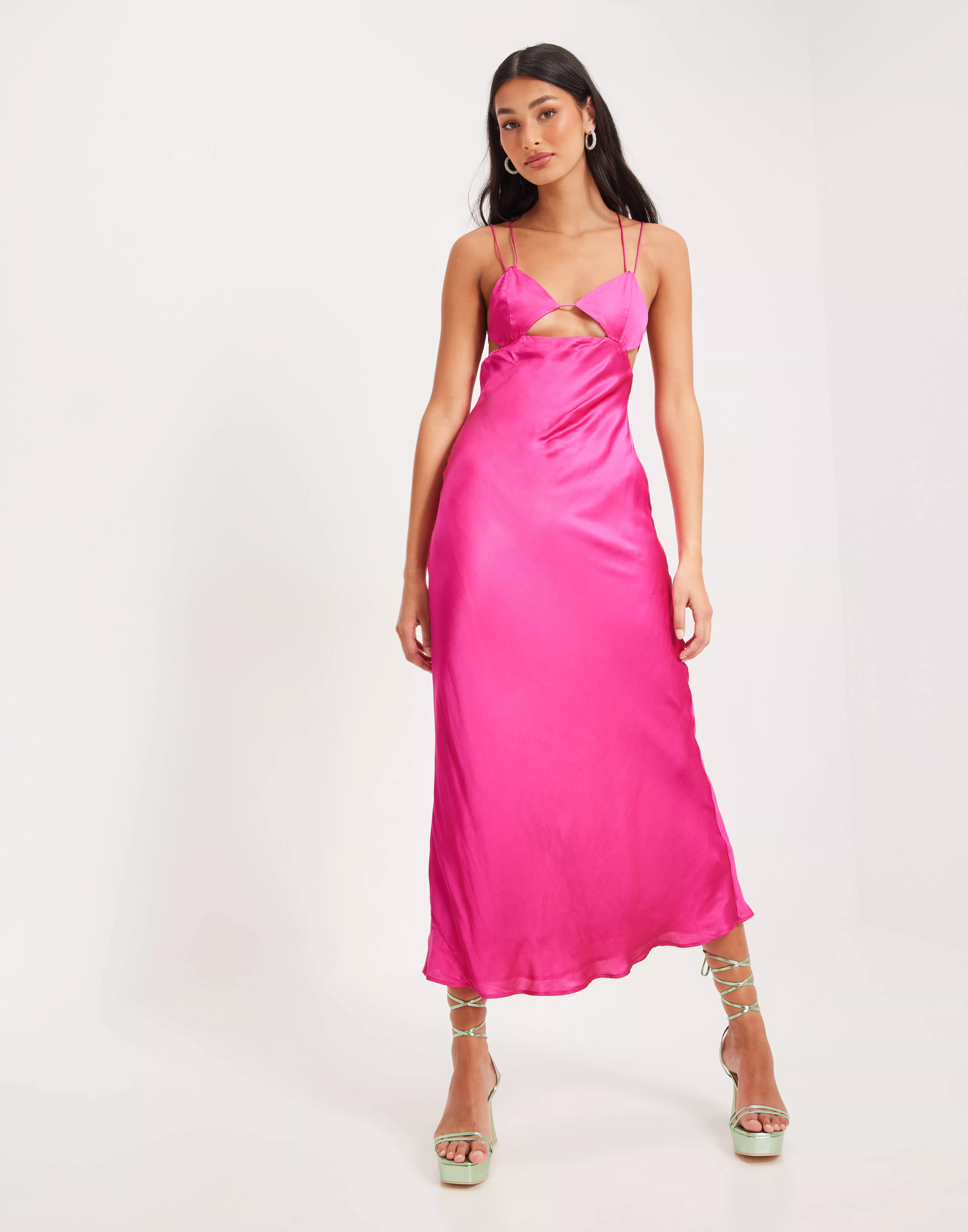 Jeg vil have lejlighed tuberkulose Køb Bardot LUCIA MIDI SLIP DRESS - Hot Pink | Nelly.com