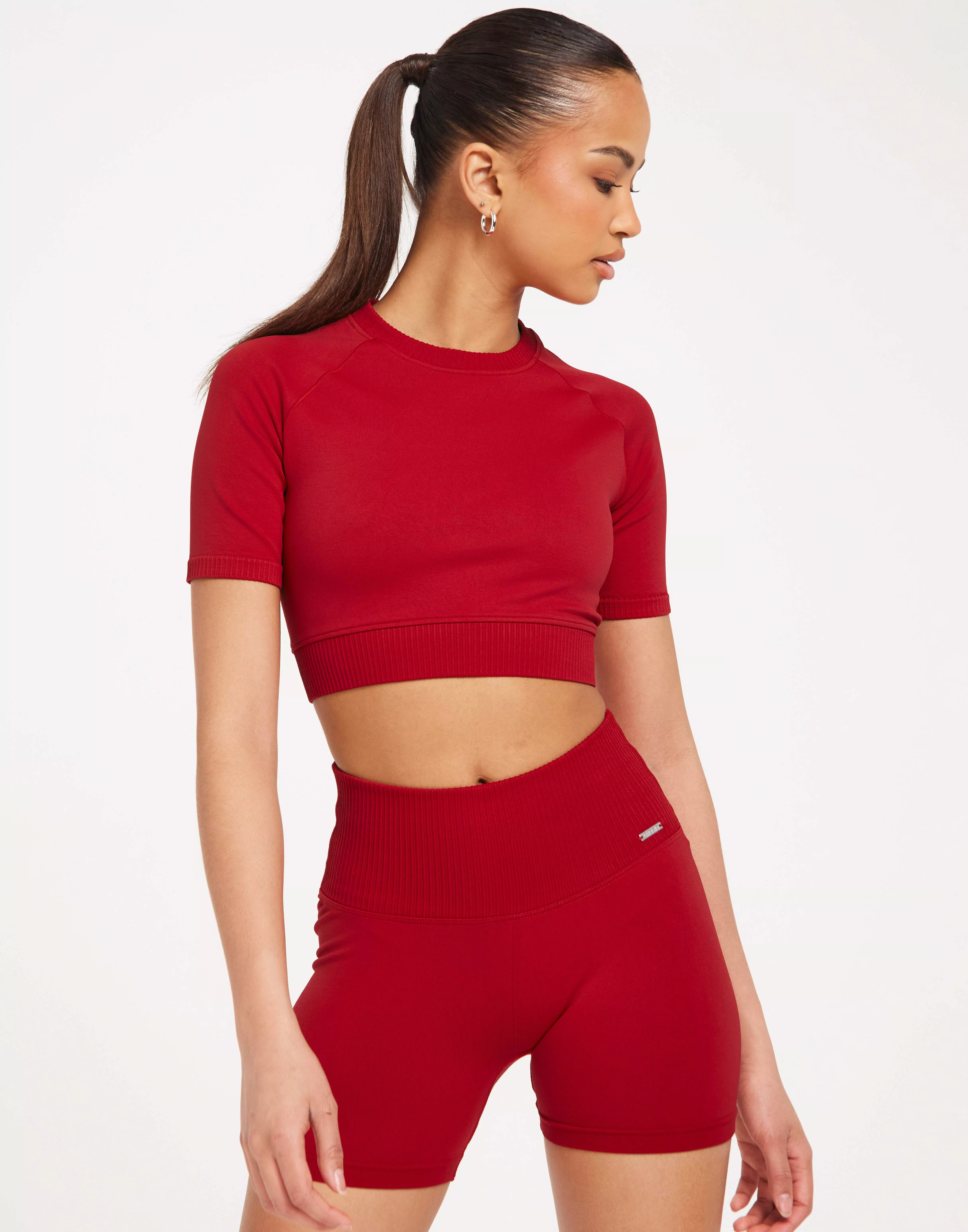 seamless high waisted biker shorts