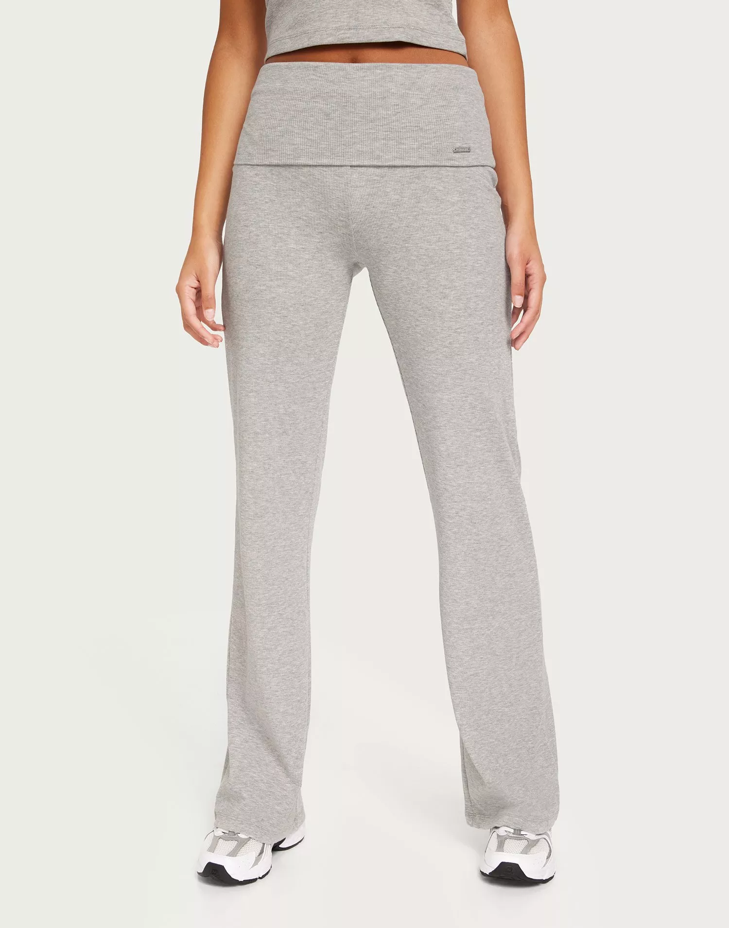 Grey Melange Flare Sweatpants – AIM'N EU