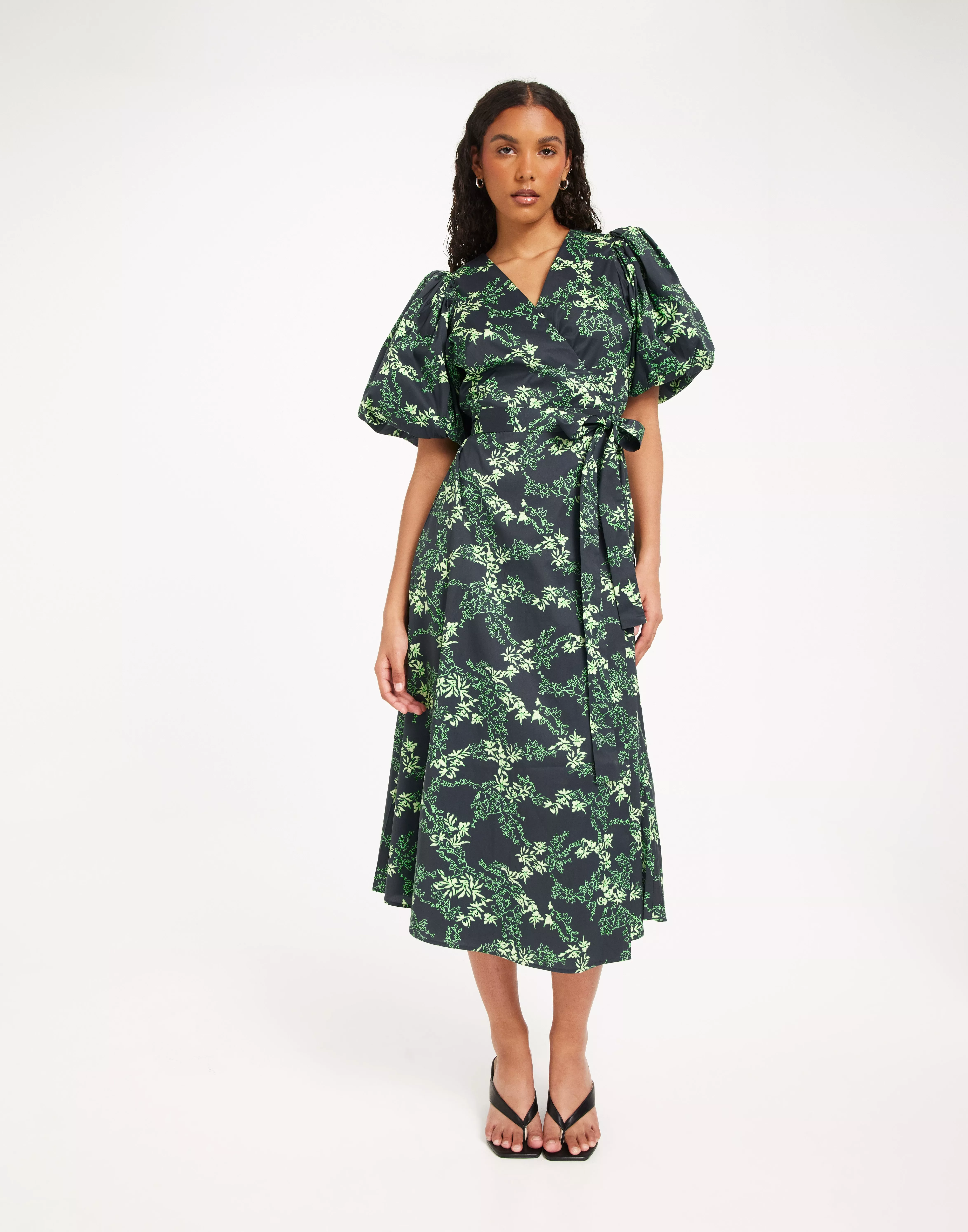 gestuz wrap dress