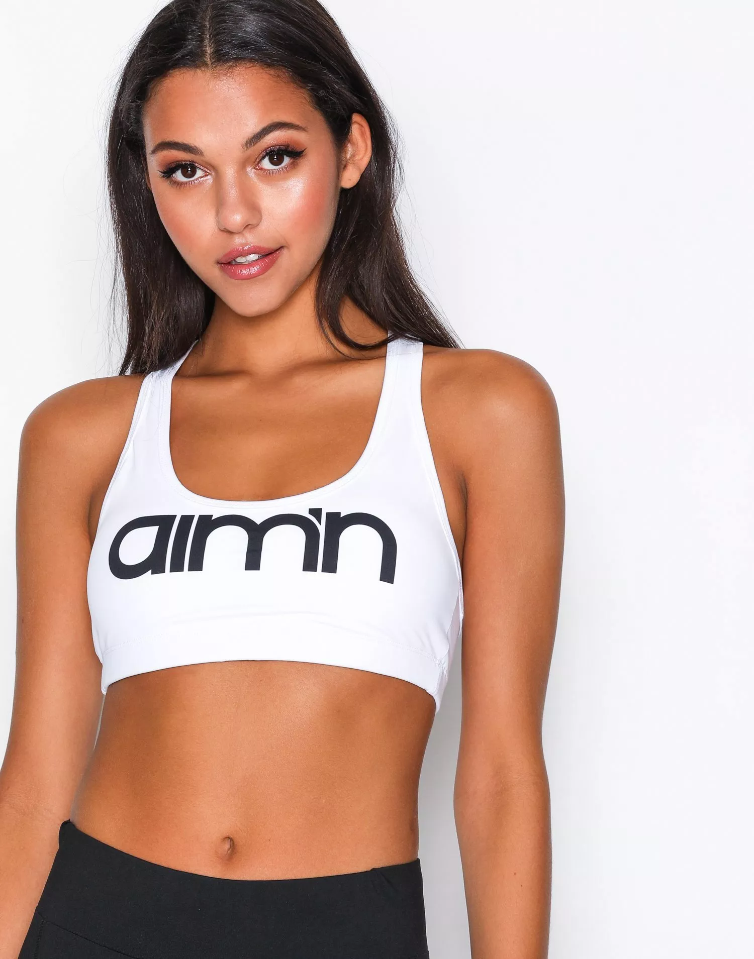 Buy Aim'n White Logo Bra - White