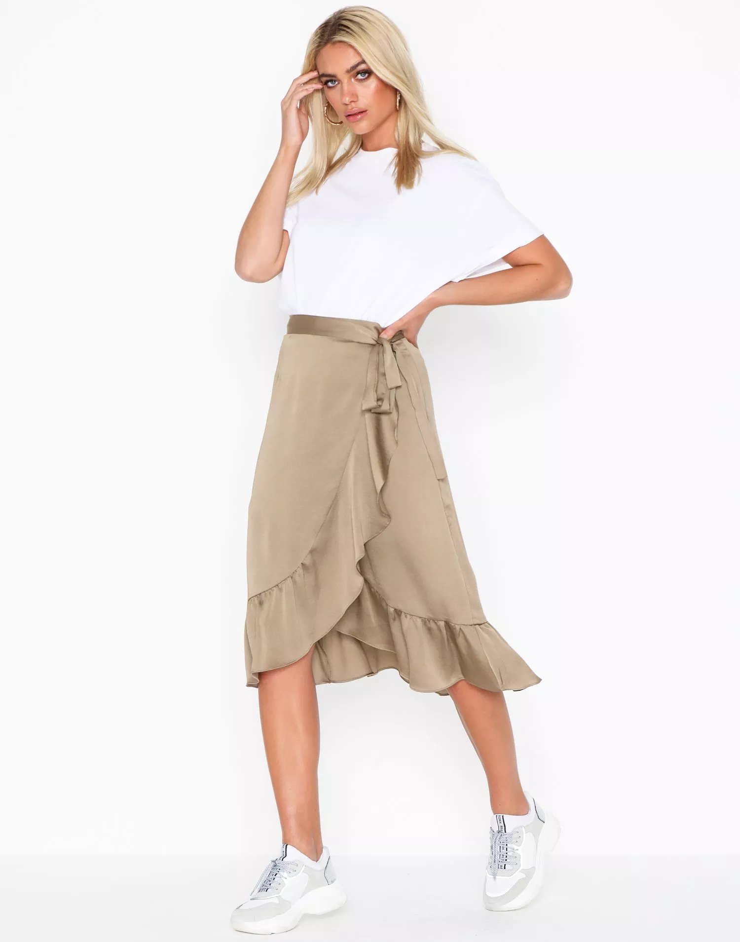 stole dæmning Nogen Buy Neo Noir Mika Solid Skirt - Taupe | Nelly.com