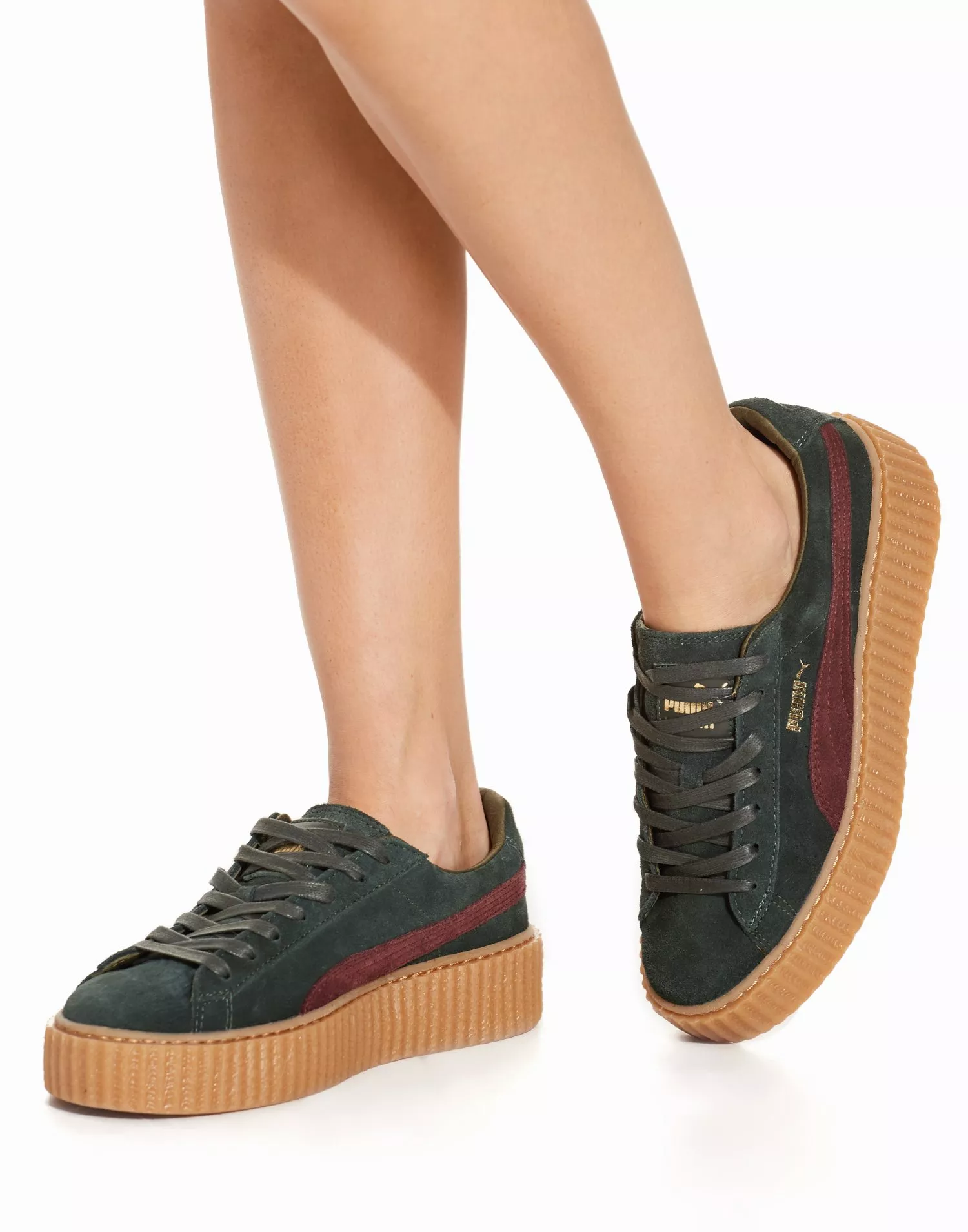 Puma shoes rihanna sales kids green