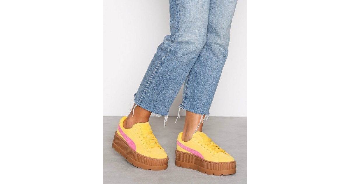 Yellow and pink hot sale puma creepers