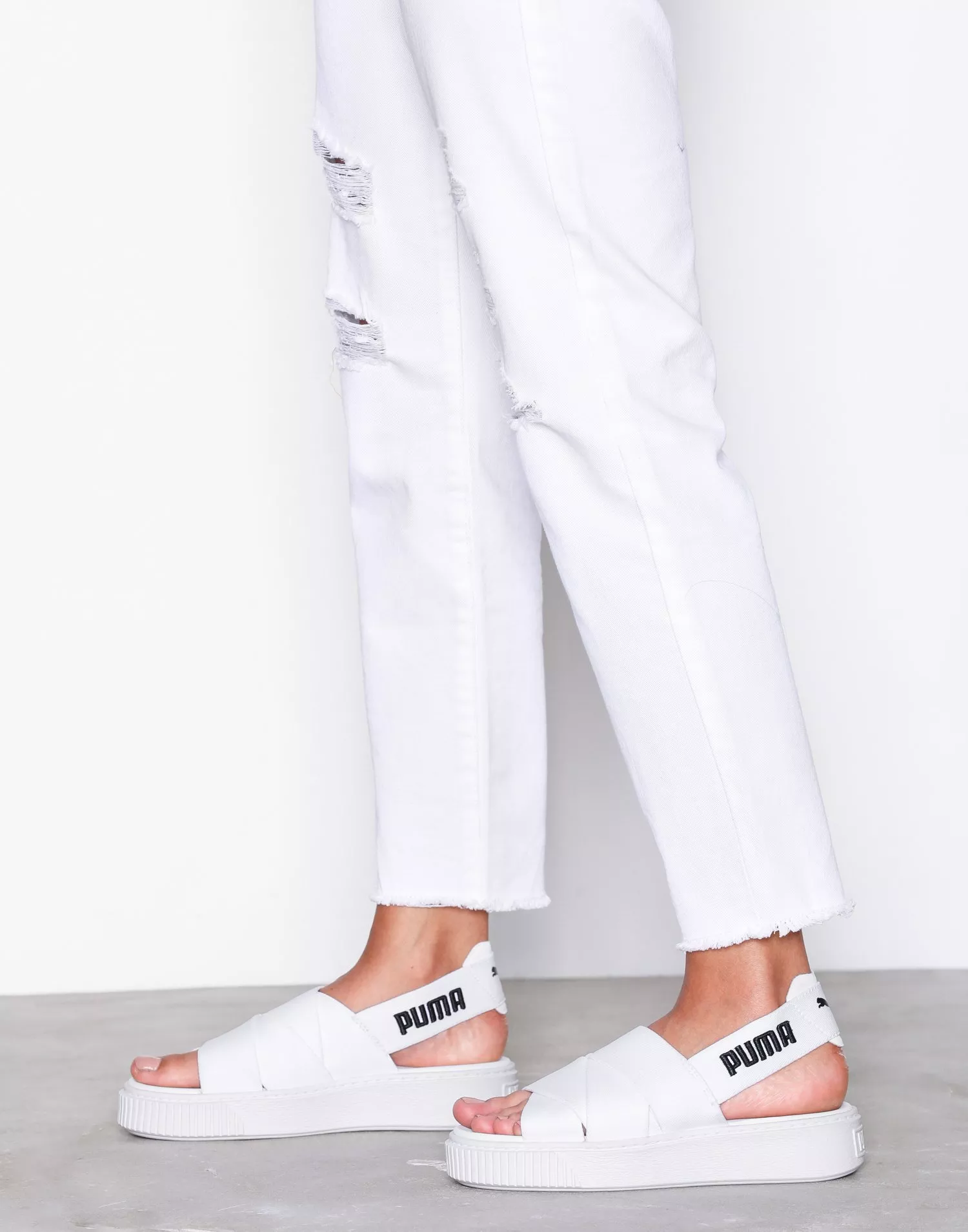 Puma store platform sandals