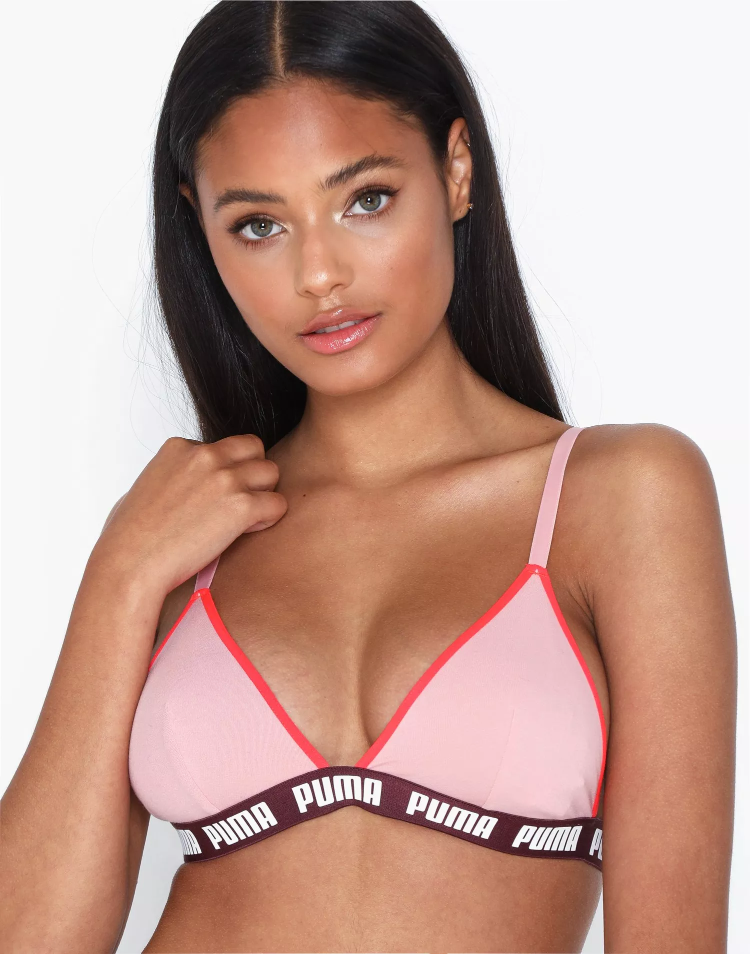 Puma triangle store padded bralette