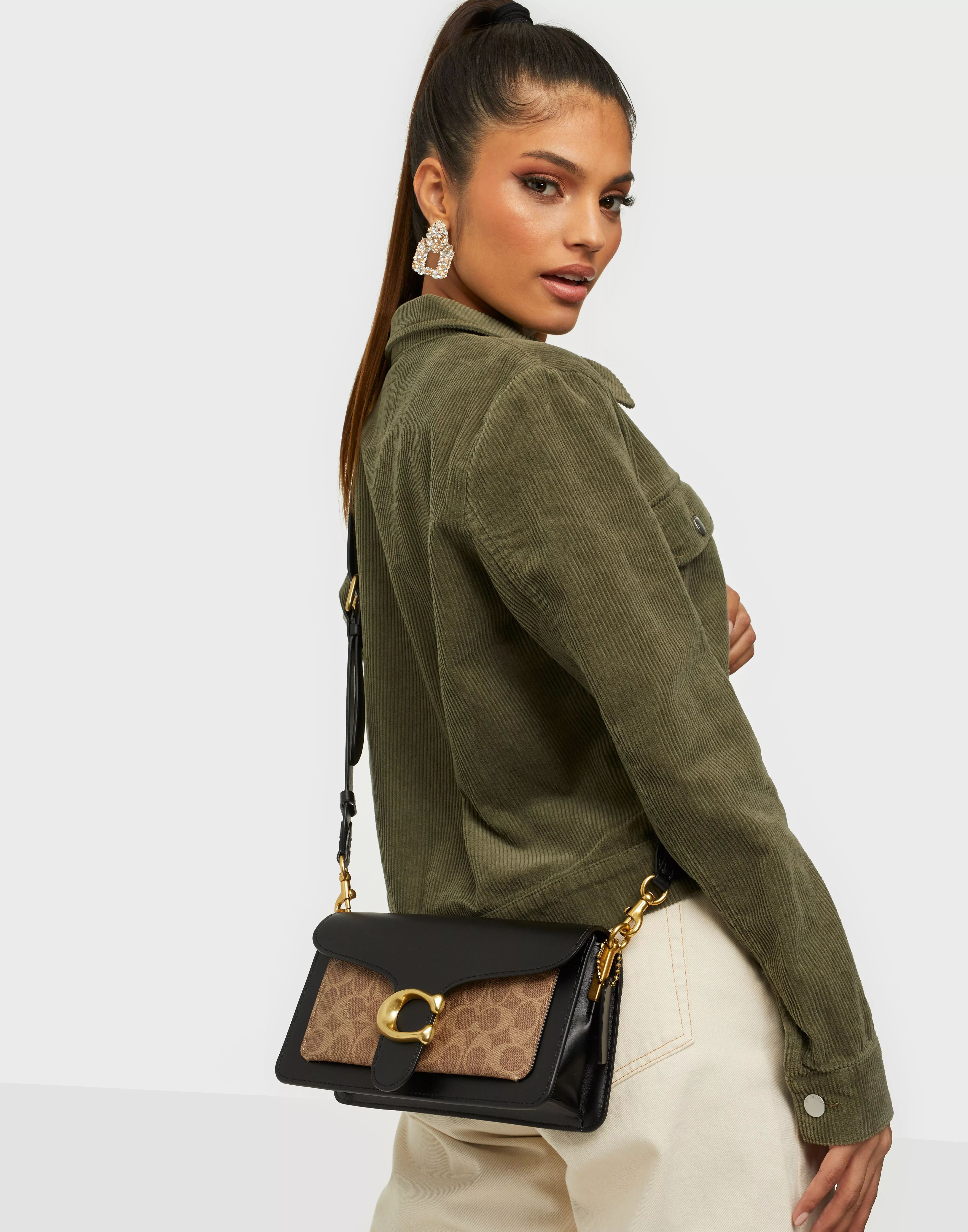 Coach signature tabby online shoulder bag