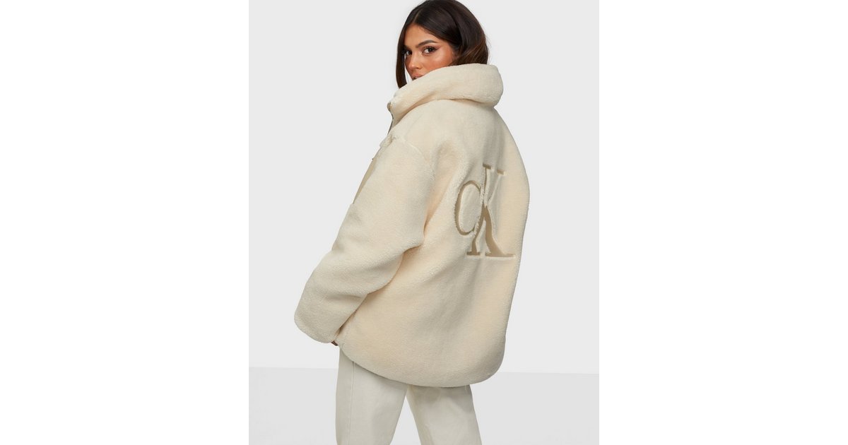 Calvin klein teddy coat sale