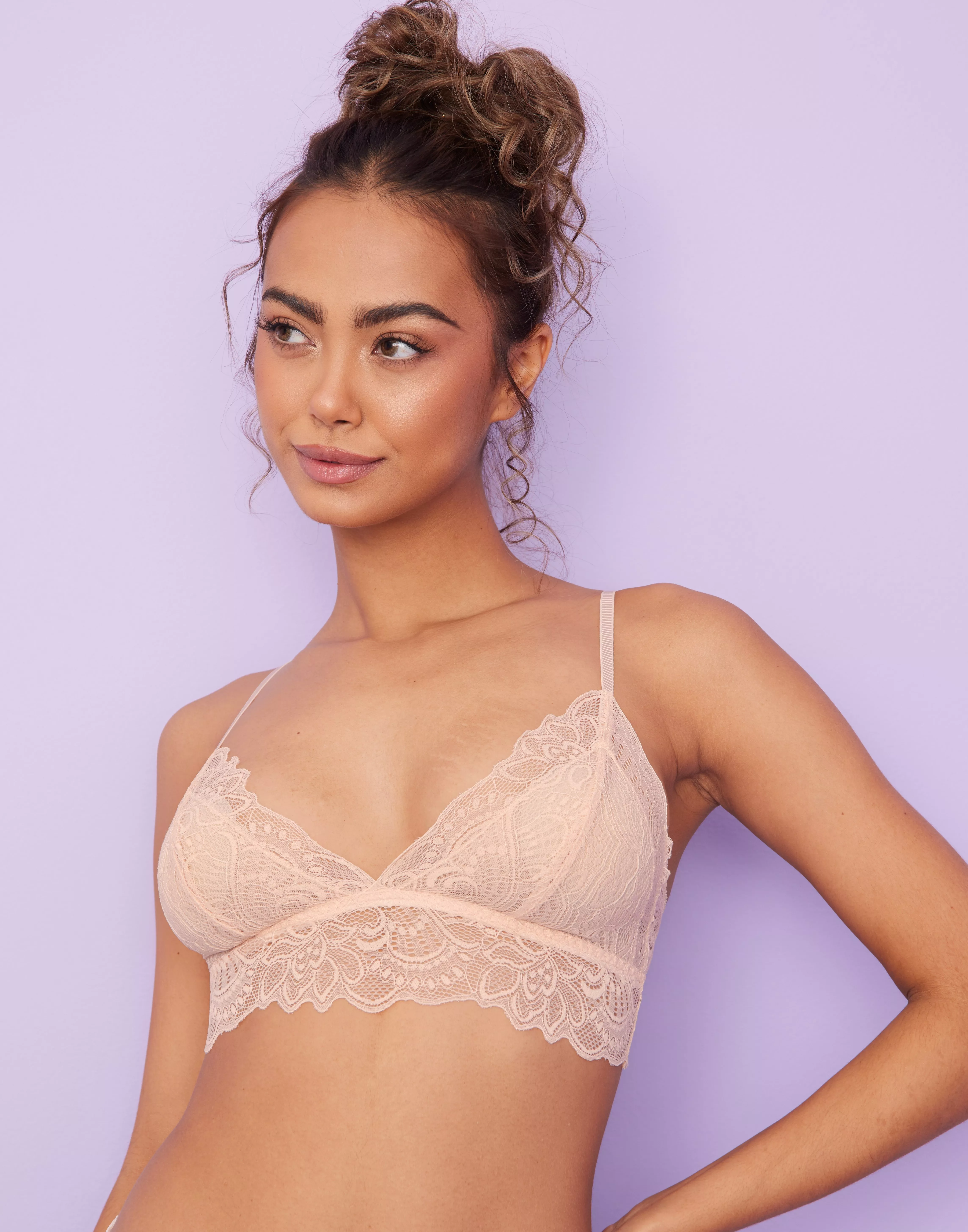 Buy Only ONLLAURA LACE BRA TOP - Nude