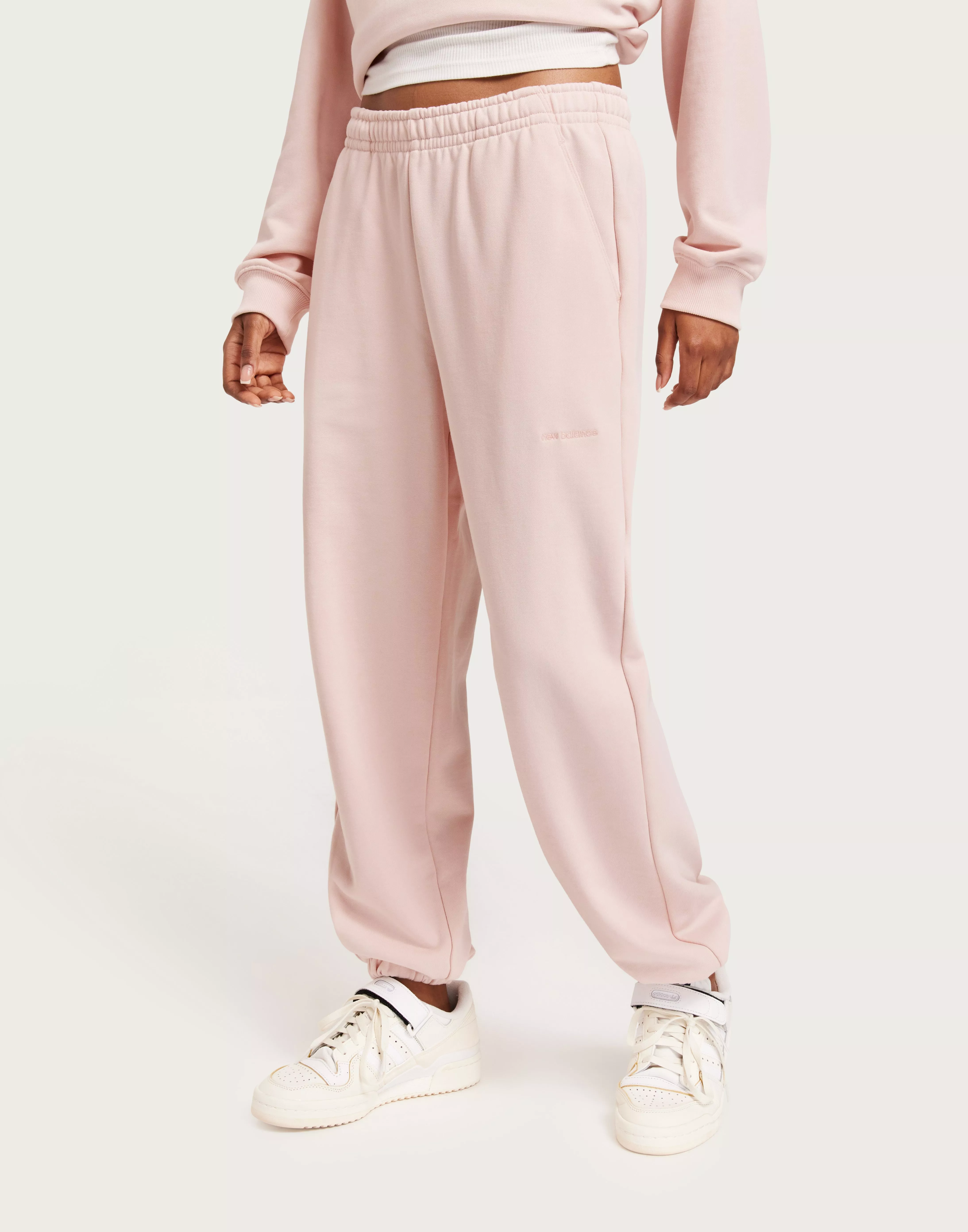 New Balance Unisex Essentials Pants Mens Women Pink Sportswear Sweatpants 