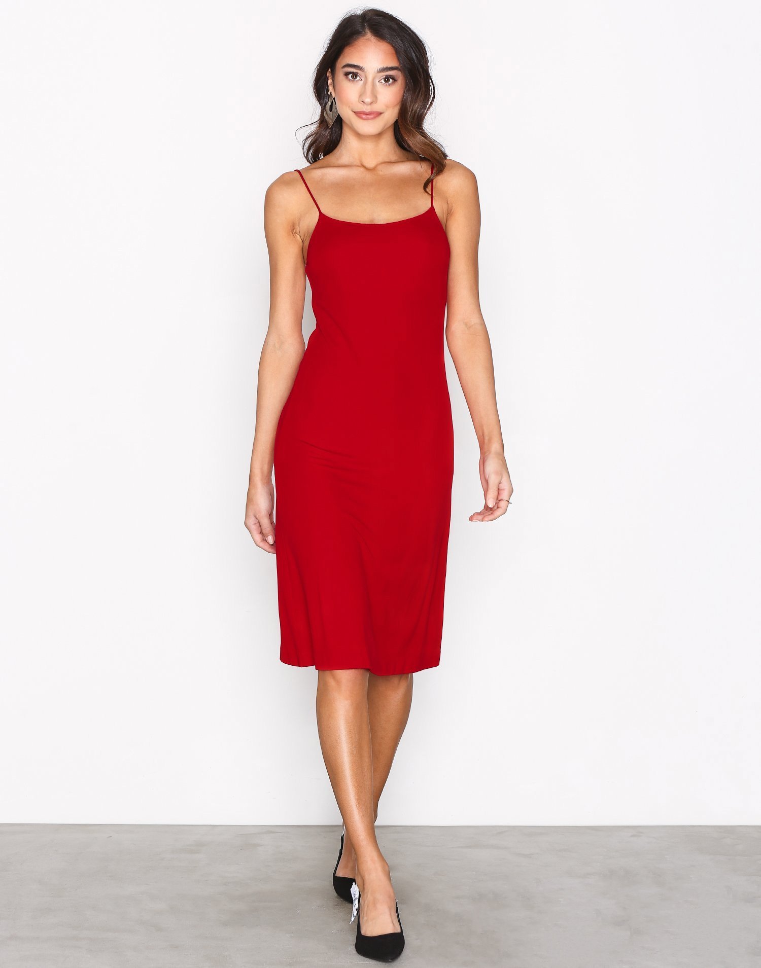 Jersey Crepe Strap Dress