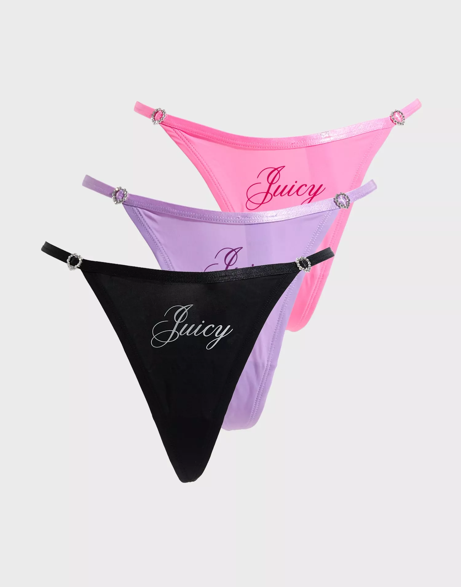 Buy Juicy Couture MICROFIBER SCRIPT JUICY HEART T-BAR THONG