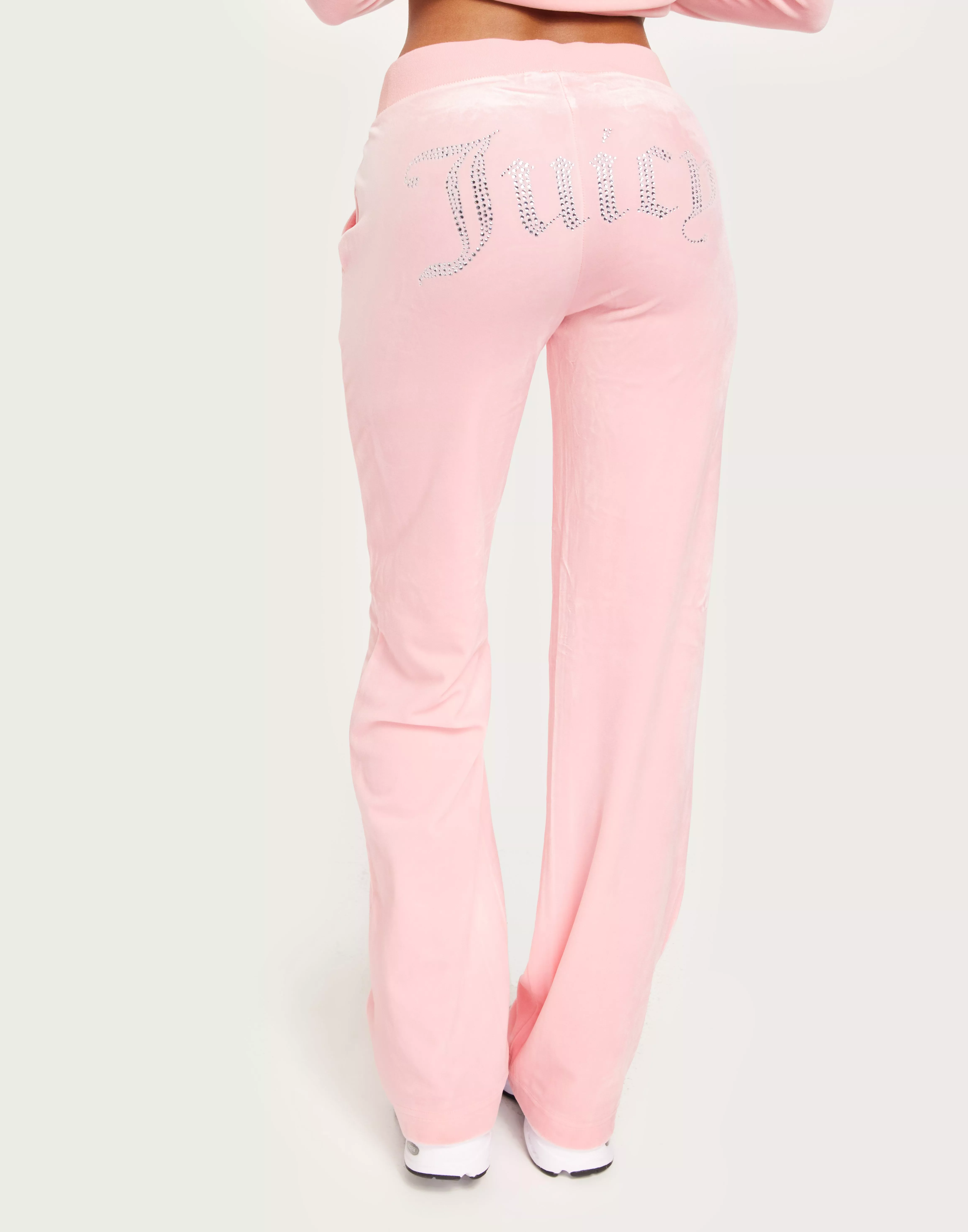 Juicy Couture Choose Juicy Velour Tracksuit Pants in Hot Pink in
