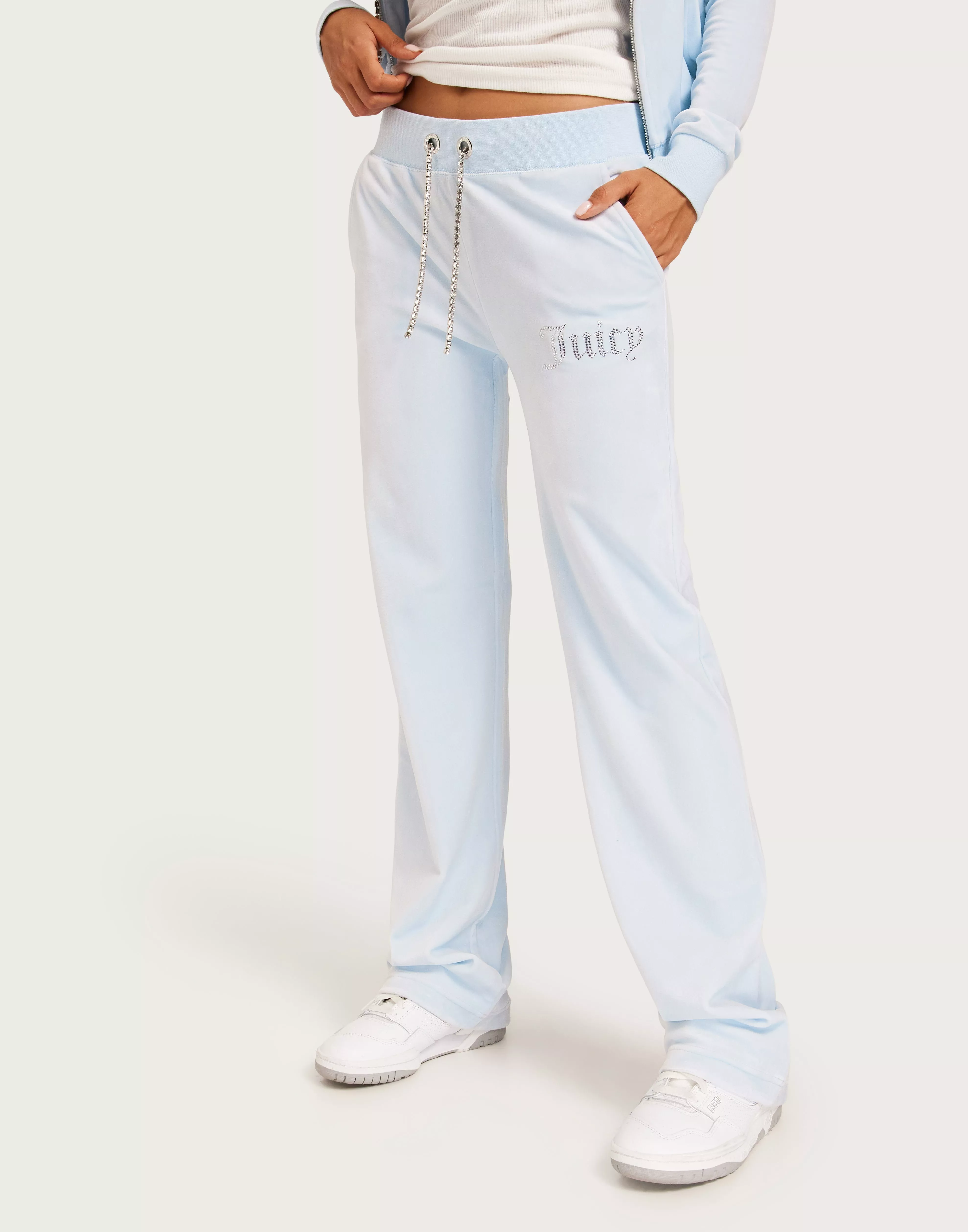 Buy Juicy Couture DIAMANTE TRIM DELRAY TRACK PANTS - NANTUCKET BREEZE