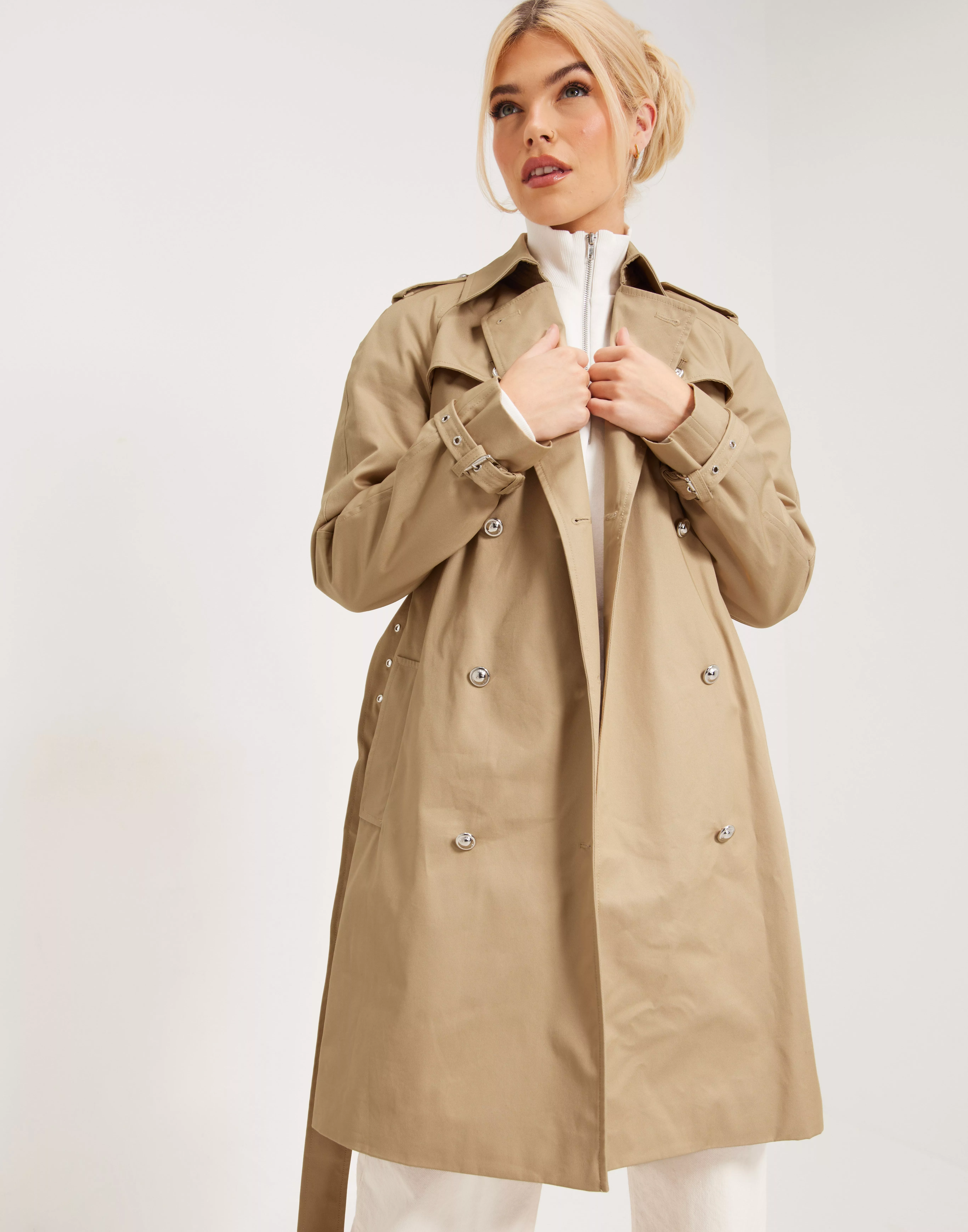 Michael kors hotsell khaki trench coat